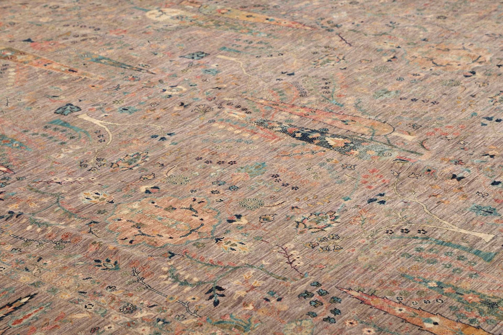 Handgeknüpfter Samarkand Orientteppich 308 × 419 cm