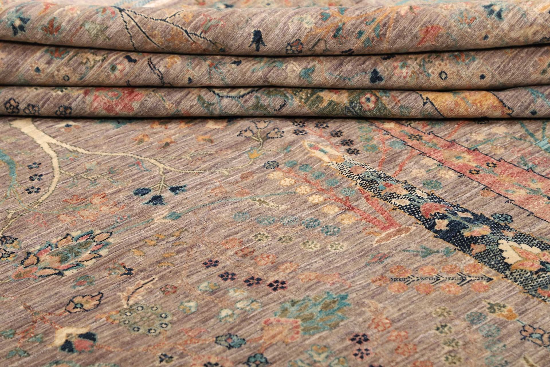 Handgeknüpfter Samarkand Orientteppich 308 × 419 cm