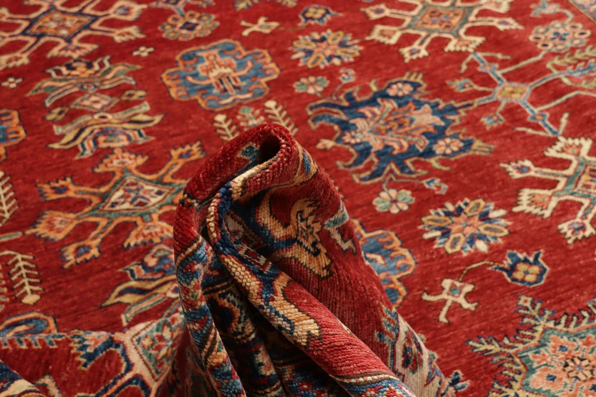 Kazak Orientteppich 299 × 406 cm aus Wolle, handgeknüpft