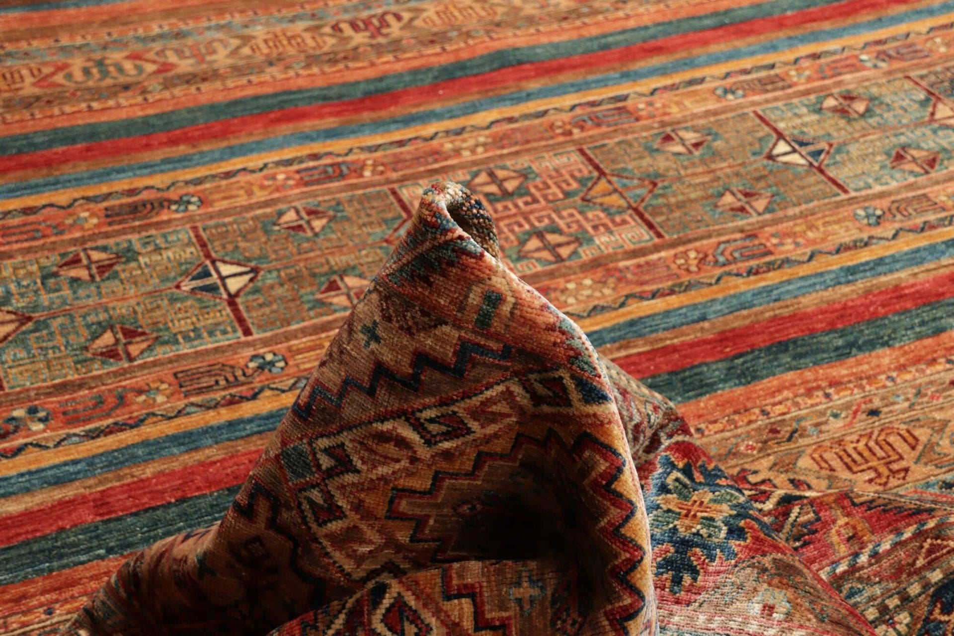 Handgeknüpfter Samarkand Orientteppich, 305 × 415 cm, Wolle