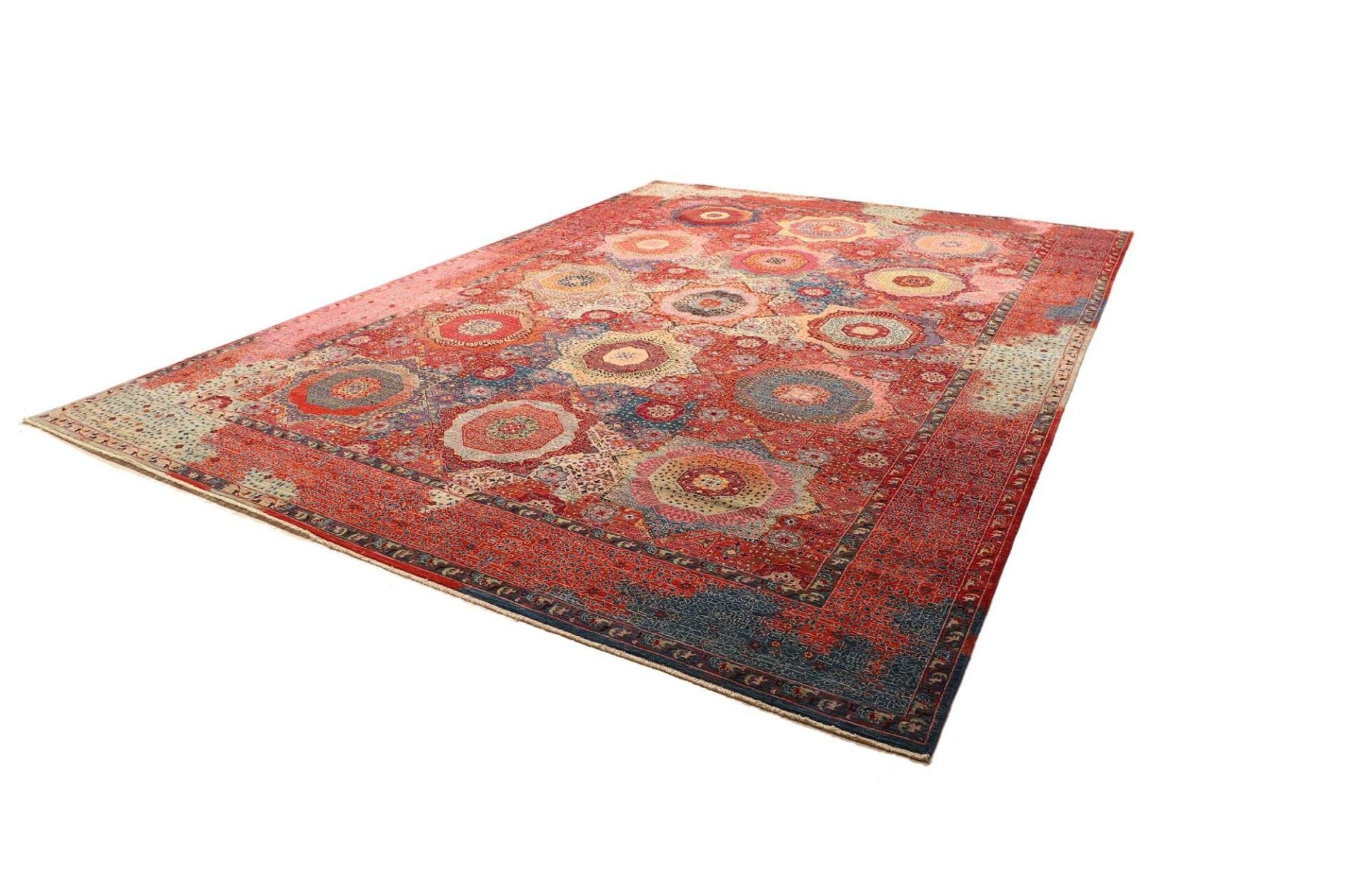 Handgeknüpfter Mamluk Orientteppich, 305 × 420 cm, Wolle