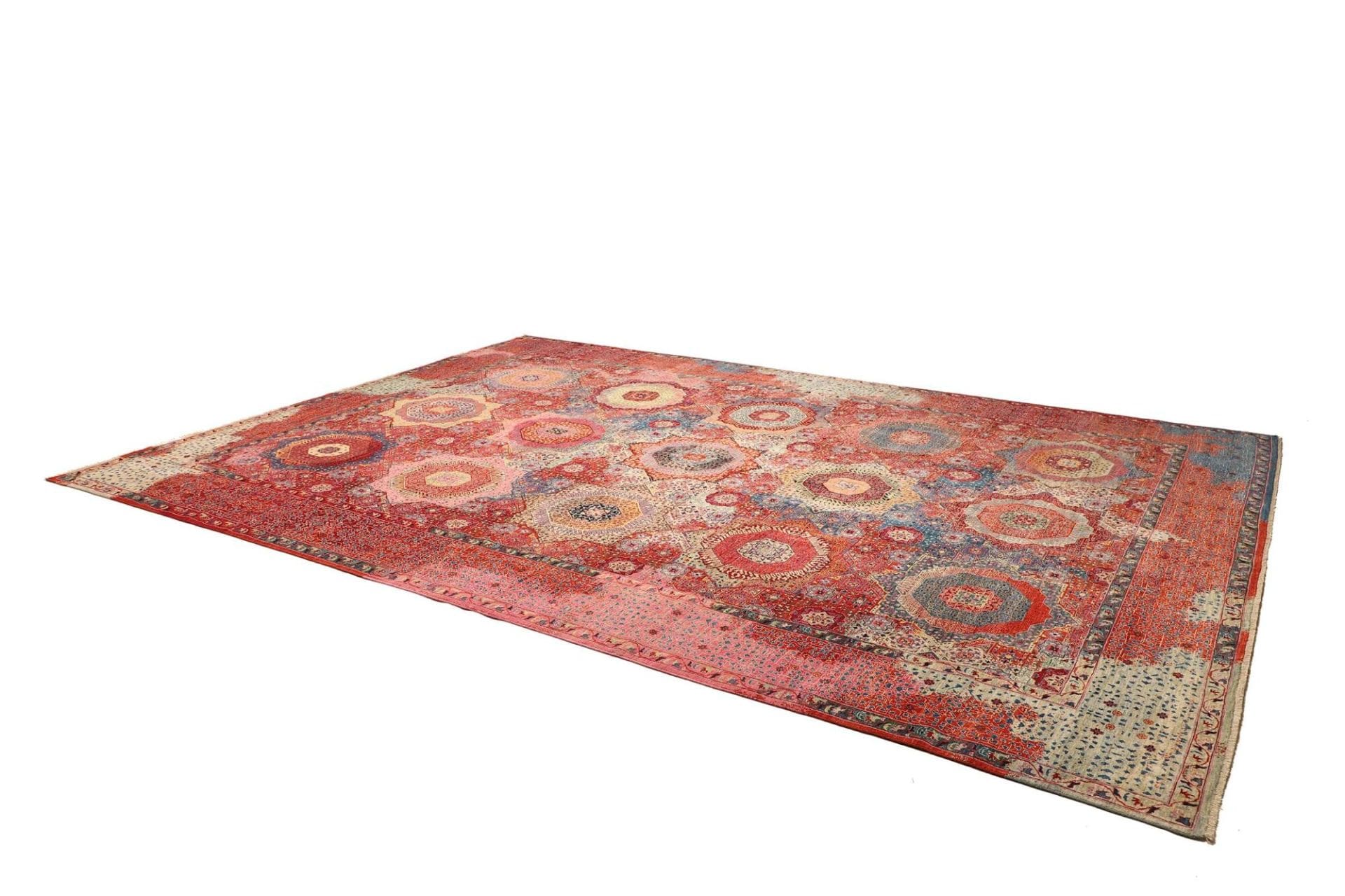 Handgeknüpfter Mamluk Orientteppich, 305 × 420 cm, Wolle