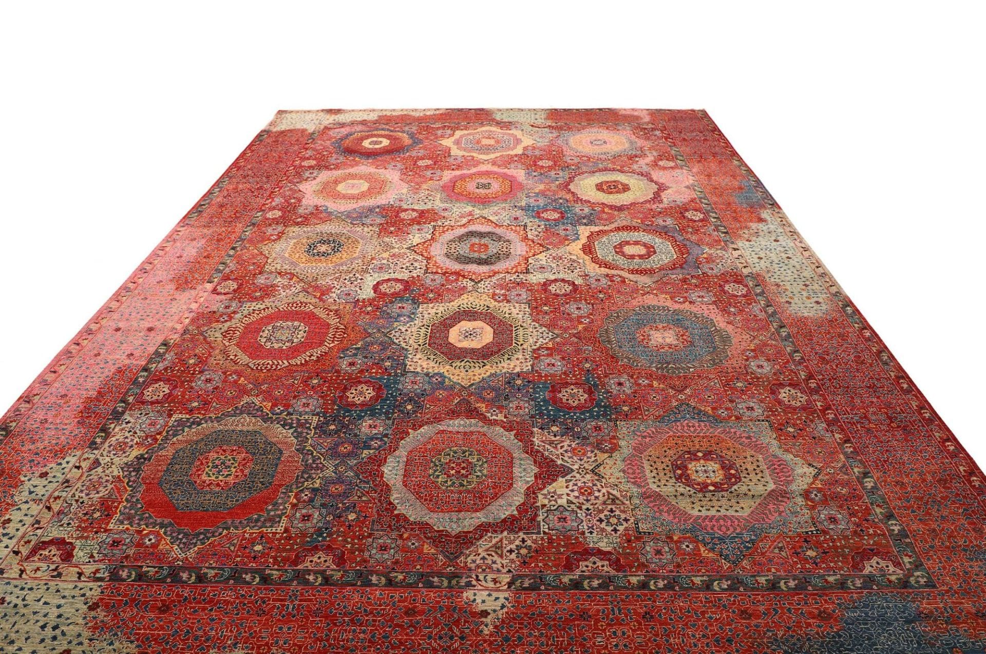 Handgeknüpfter Mamluk Orientteppich, 305 × 420 cm, Wolle
