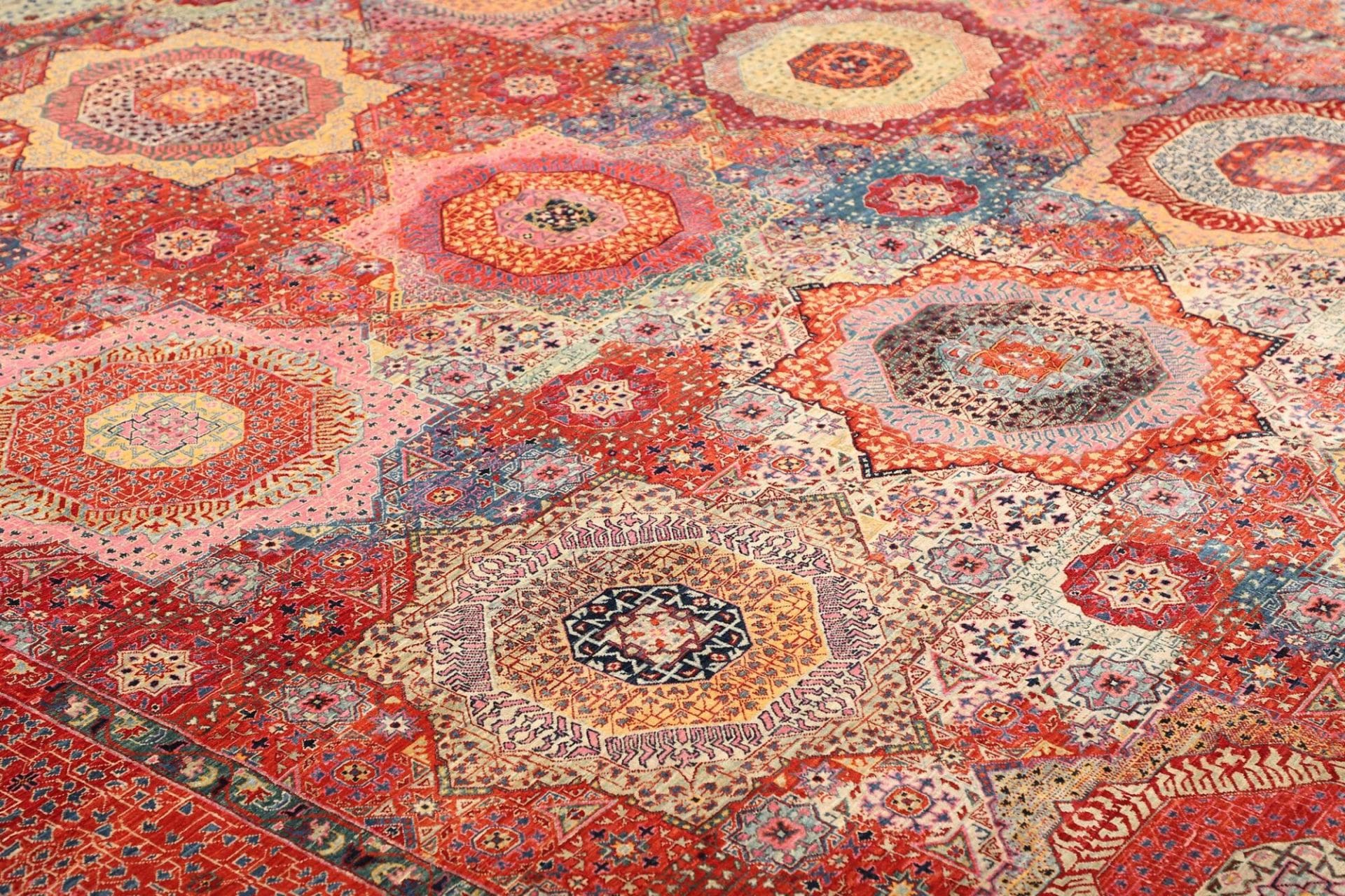 Handgeknüpfter Mamluk Orientteppich, 305 × 420 cm, Wolle