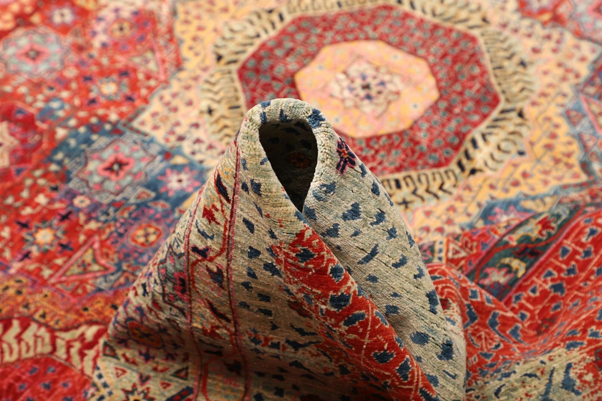 Handgeknüpfter Mamluk Orientteppich, 305 × 420 cm, Wolle