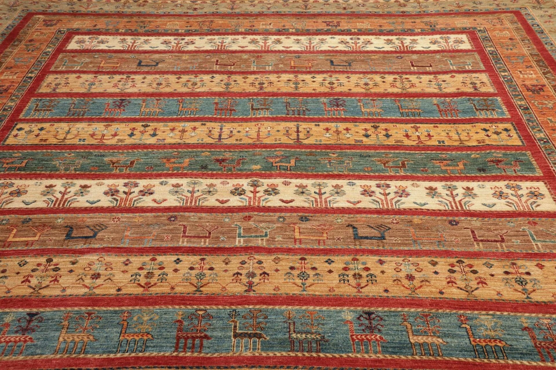 Samarkand Orientteppich 306 × 410 cm aus Wolle, handgeknüpft