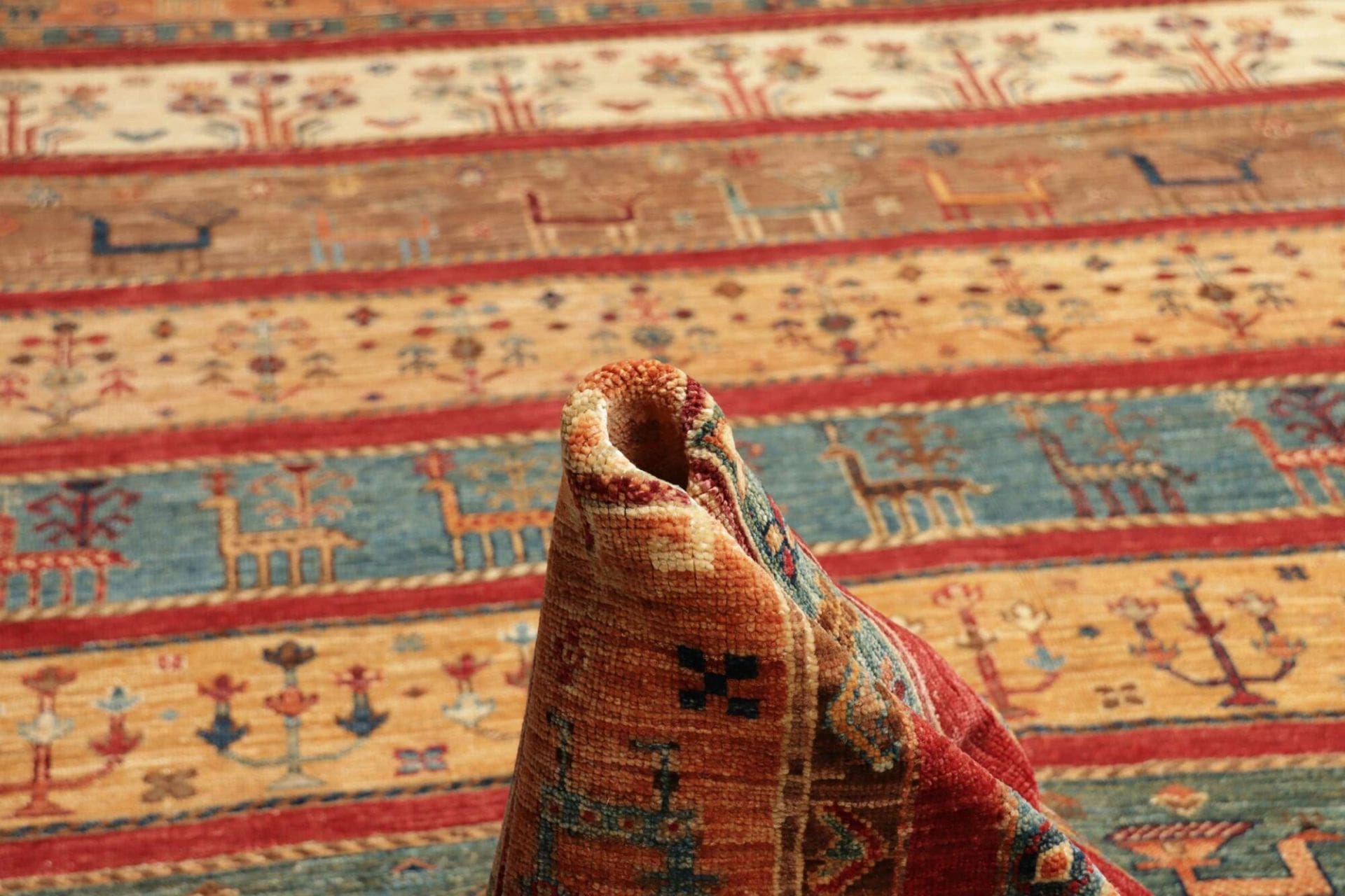 Samarkand Orientteppich 306 × 410 cm aus Wolle, handgeknüpft