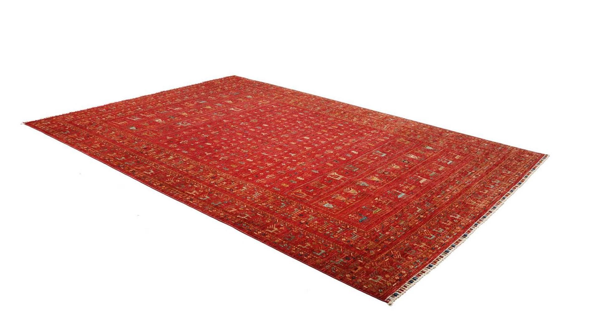 Handgeknüpfter Samarkand Orientteppich, 246 × 339 cm, Wolle