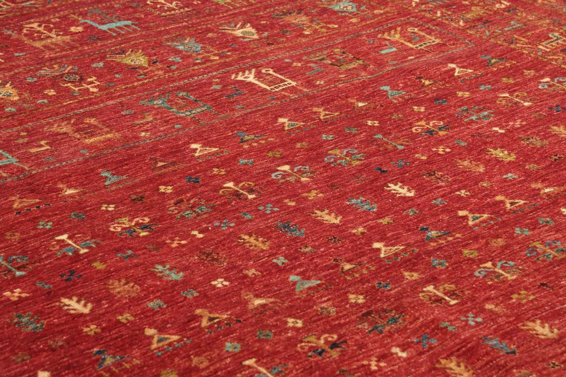 Handgeknüpfter Samarkand Orientteppich, 246 × 339 cm, Wolle