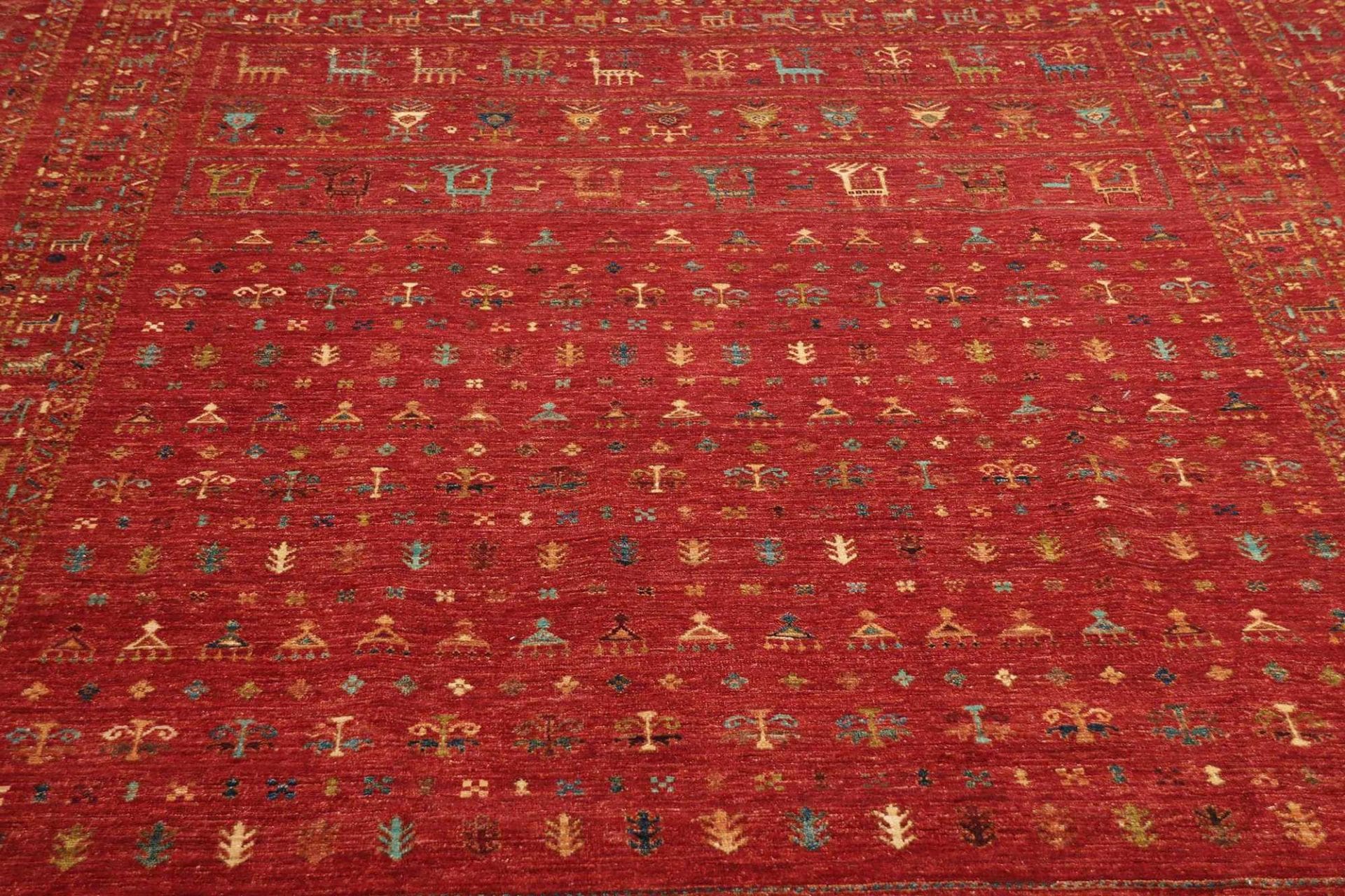 Handgeknüpfter Samarkand Orientteppich, 246 × 339 cm, Wolle
