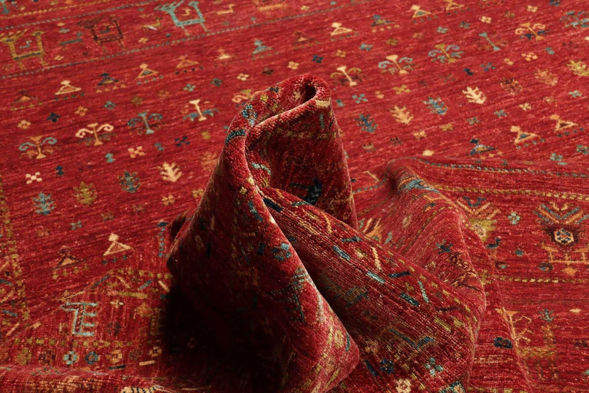 Handgeknüpfter Samarkand Orientteppich, 246 × 339 cm, Wolle