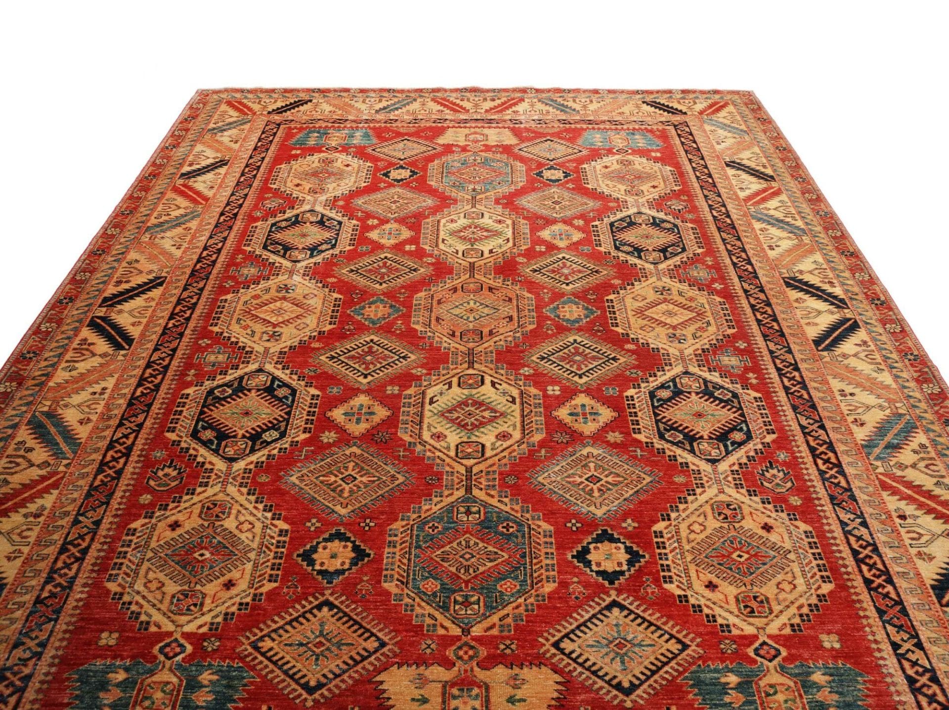 Kazak Orientteppich aus Pakistan, 270 × 362 cm
