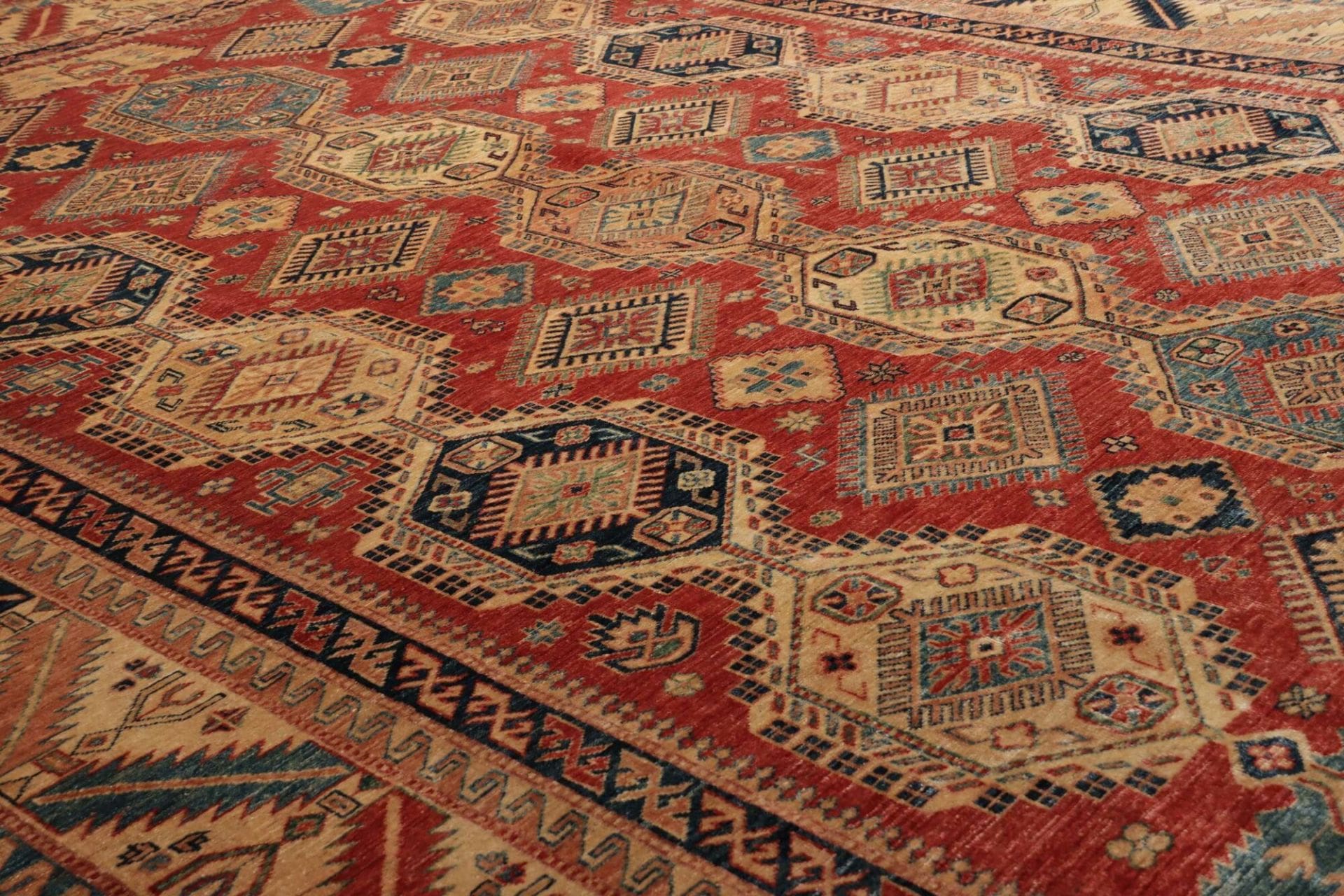 Kazak Orientteppich aus Pakistan, 270 × 362 cm
