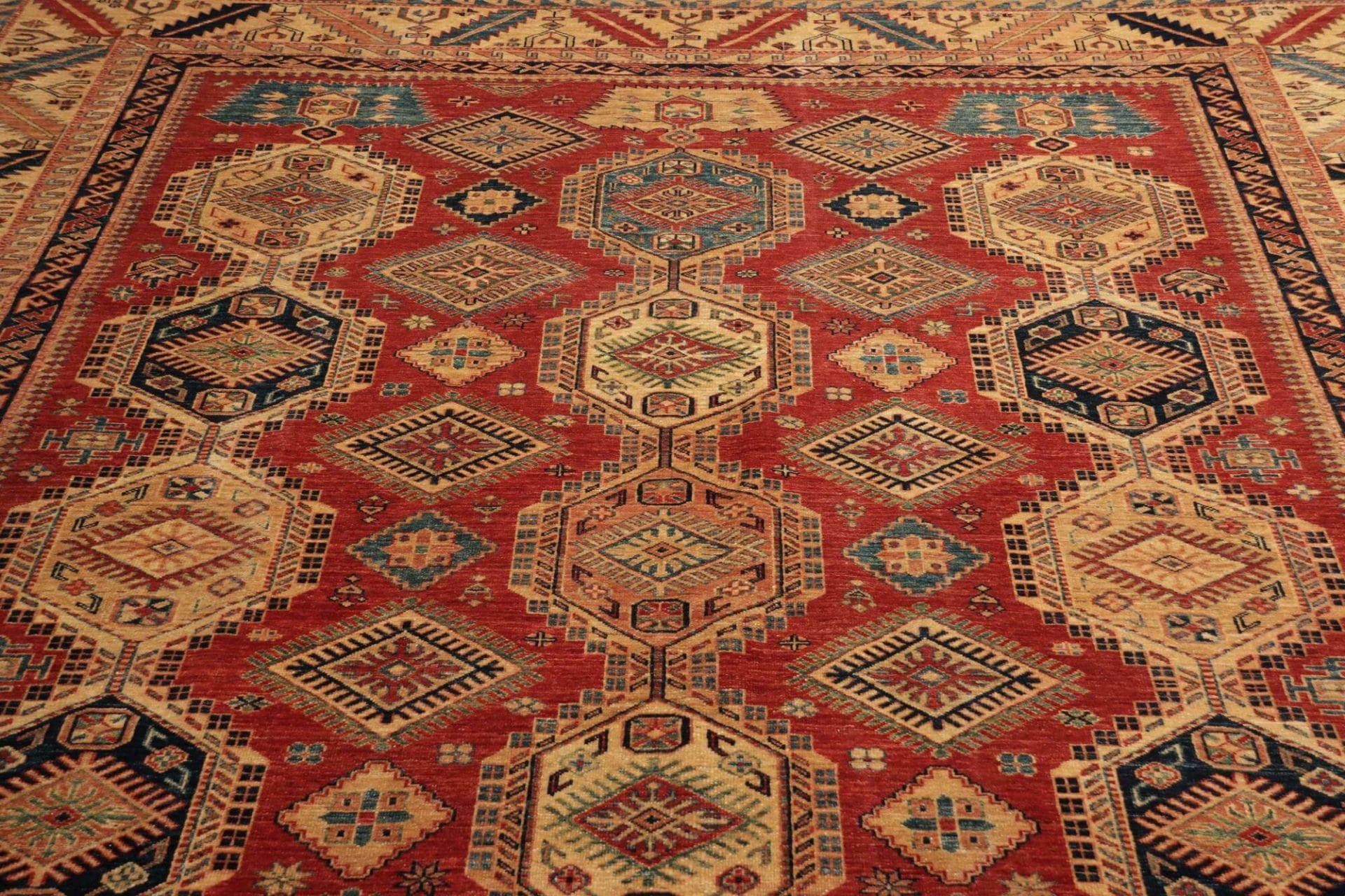 Kazak Orientteppich aus Pakistan, 270 × 362 cm