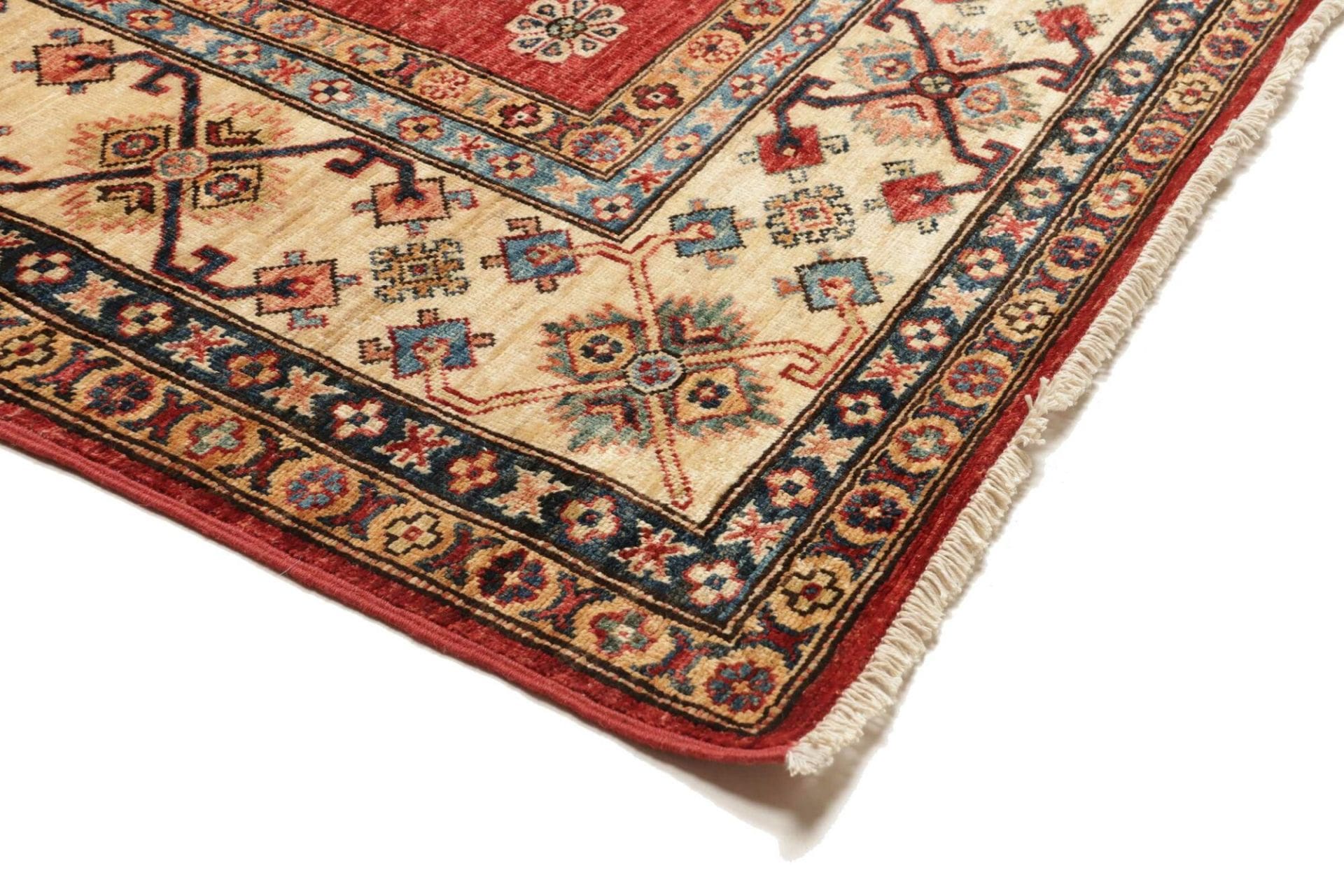 kazak-teppich-273-x-363-cm-geometrische-muster-handgeknupft-4 Kazak Orientteppich 273 × 363 cm aus Wolle, handgeknüpft