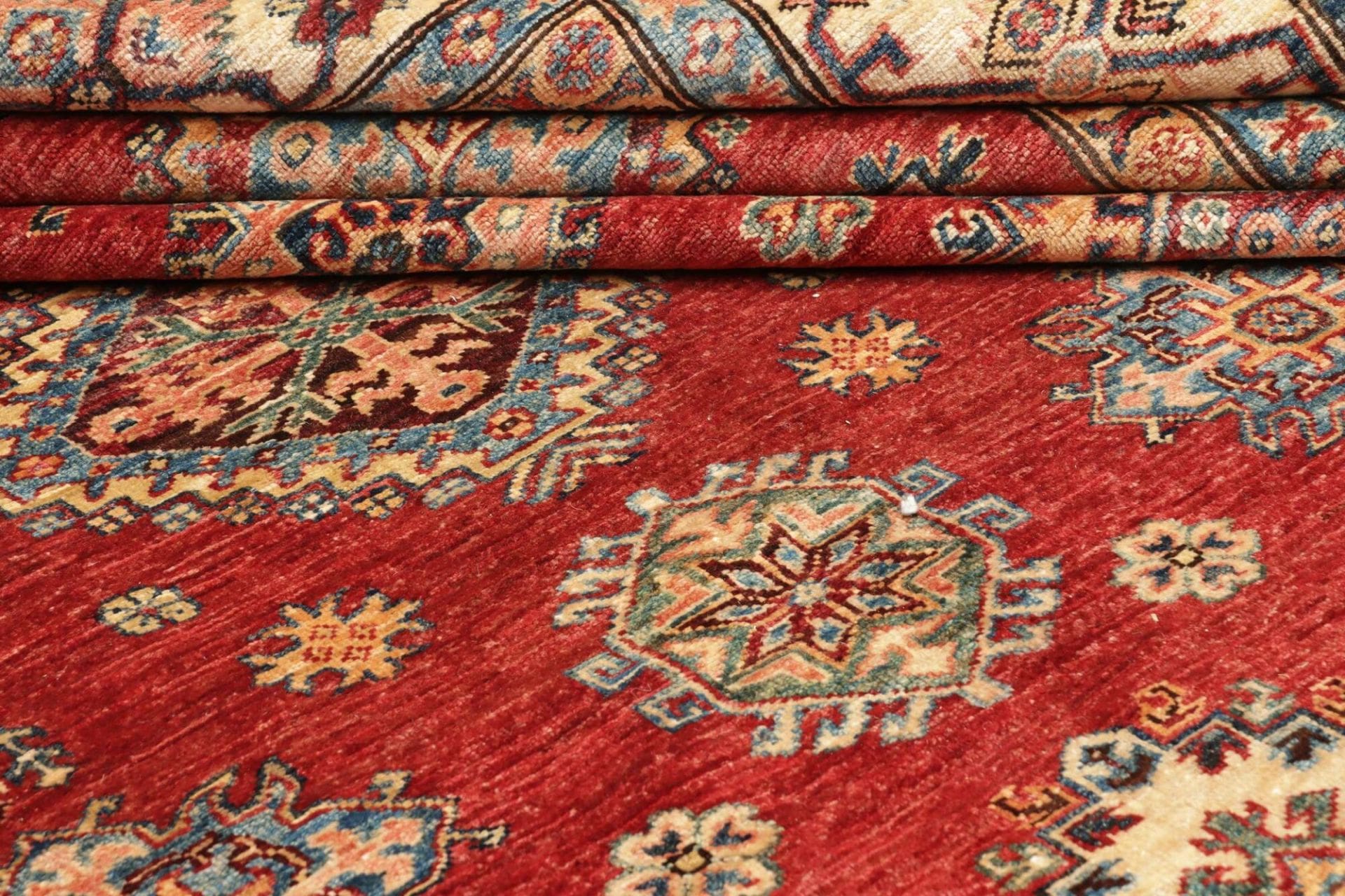 kazak-teppich-273-x-363-cm-geometrische-muster-handgeknupft-9 Kazak Orientteppich 273 × 363 cm aus Wolle, handgeknüpft