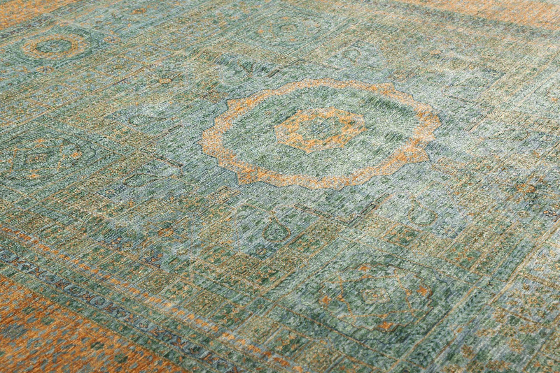 mamluk-orientteppich-275-x-356cm-seide-handgeknupft-hohe-qualitat-6 Handgeknüpfter Mamluk Orientteppich 275 × 356 cm