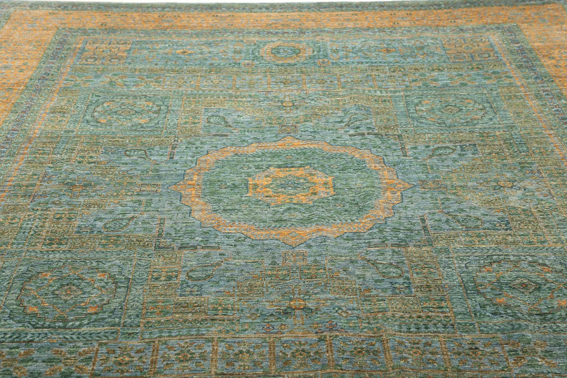 mamluk-orientteppich-275-x-356cm-seide-handgeknupft-hohe-qualitat-7 Handgeknüpfter Mamluk Orientteppich 275 × 356 cm