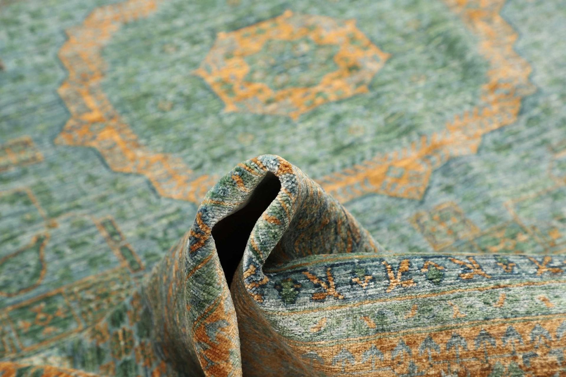 mamluk-orientteppich-275-x-356cm-seide-handgeknupft-hohe-qualitat-8 Handgeknüpfter Mamluk Orientteppich 275 × 356 cm