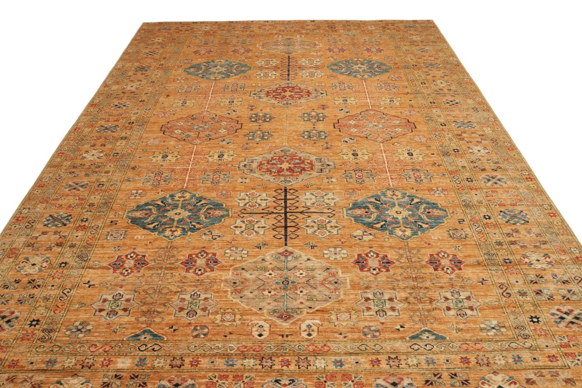 Handgeknüpfter Kazak Orientteppich, 254 × 356 cm, Wolle