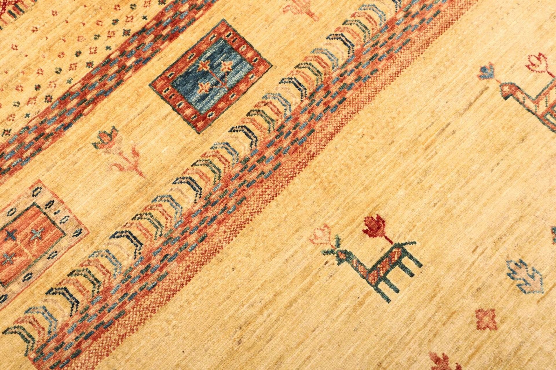 Gabbeh Orientteppich aus Pakistan, 257 × 347 cm