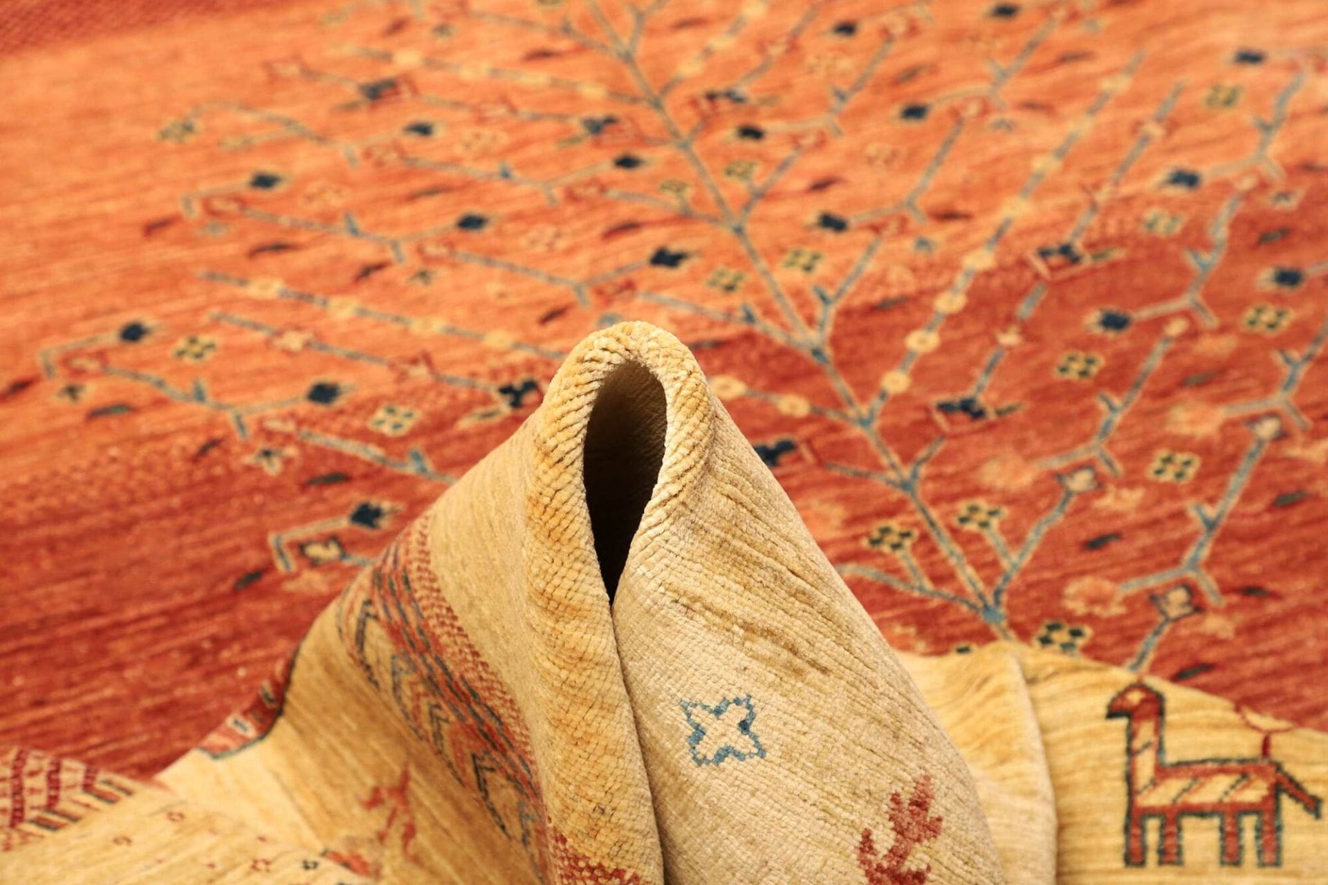 Gabbeh Orientteppich aus Pakistan, 257 × 347 cm