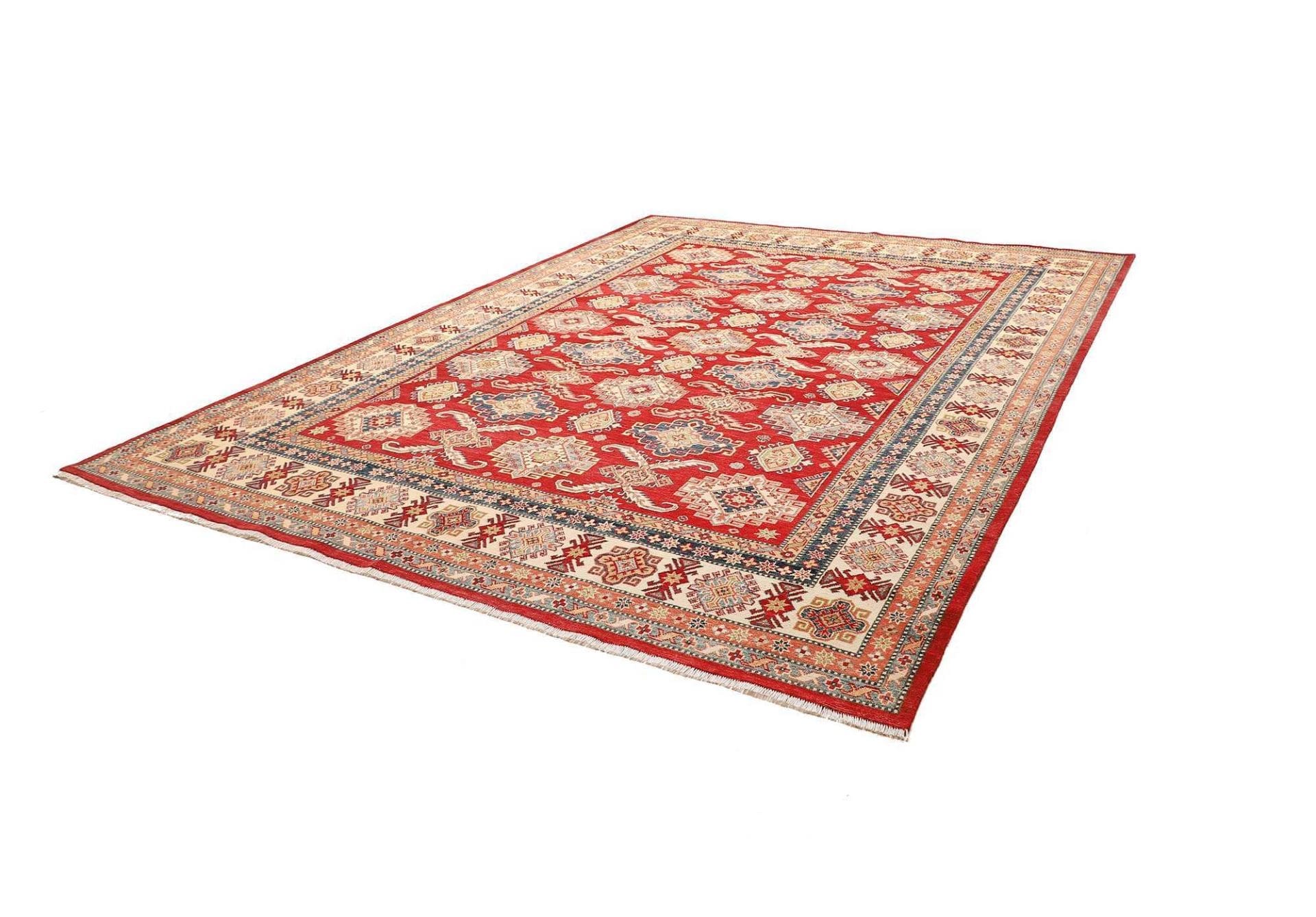 Kazak Orientteppich 276 × 360 cm aus Wolle, handgeknüpft