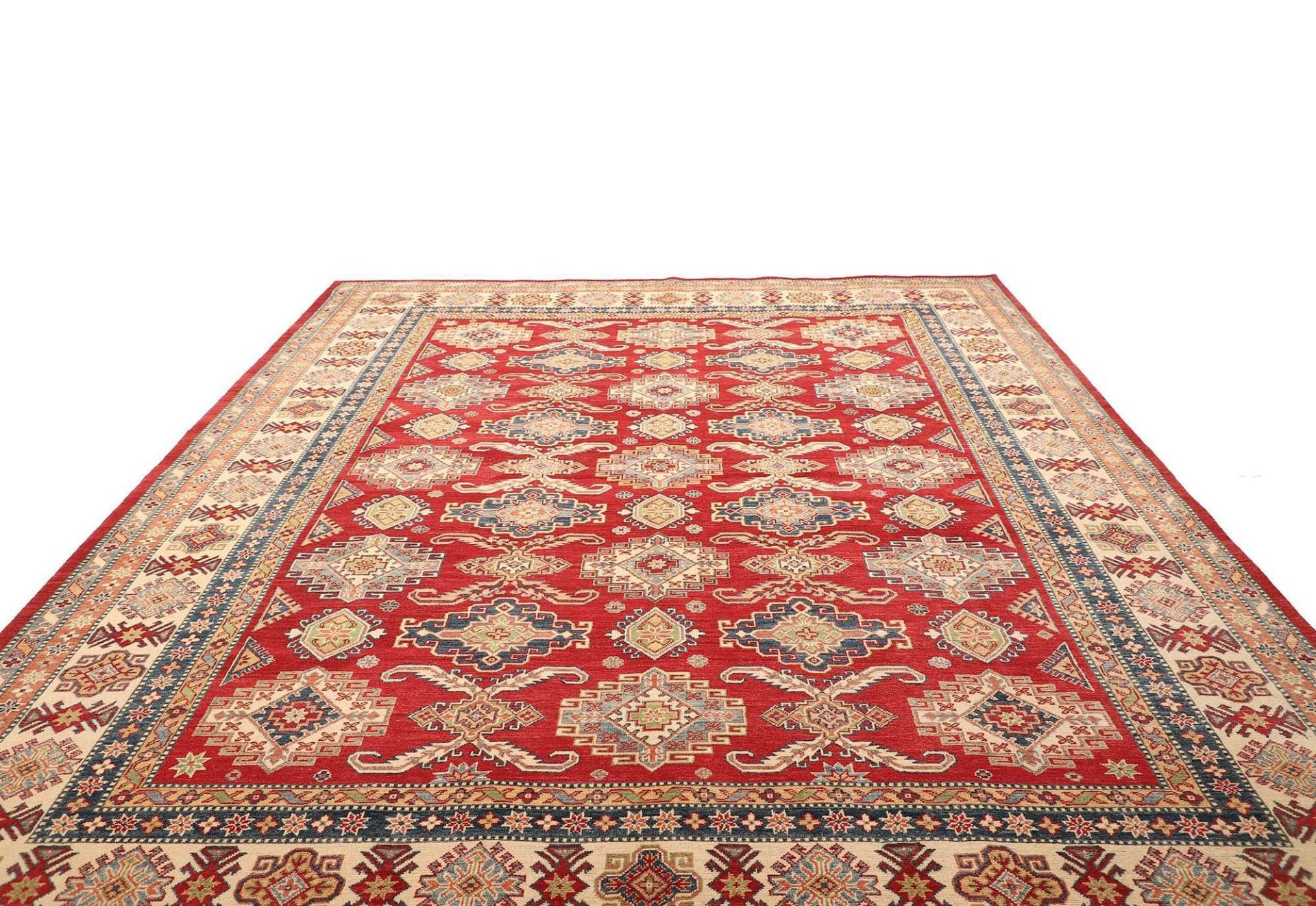 Kazak Orientteppich 276 × 360 cm aus Wolle, handgeknüpft