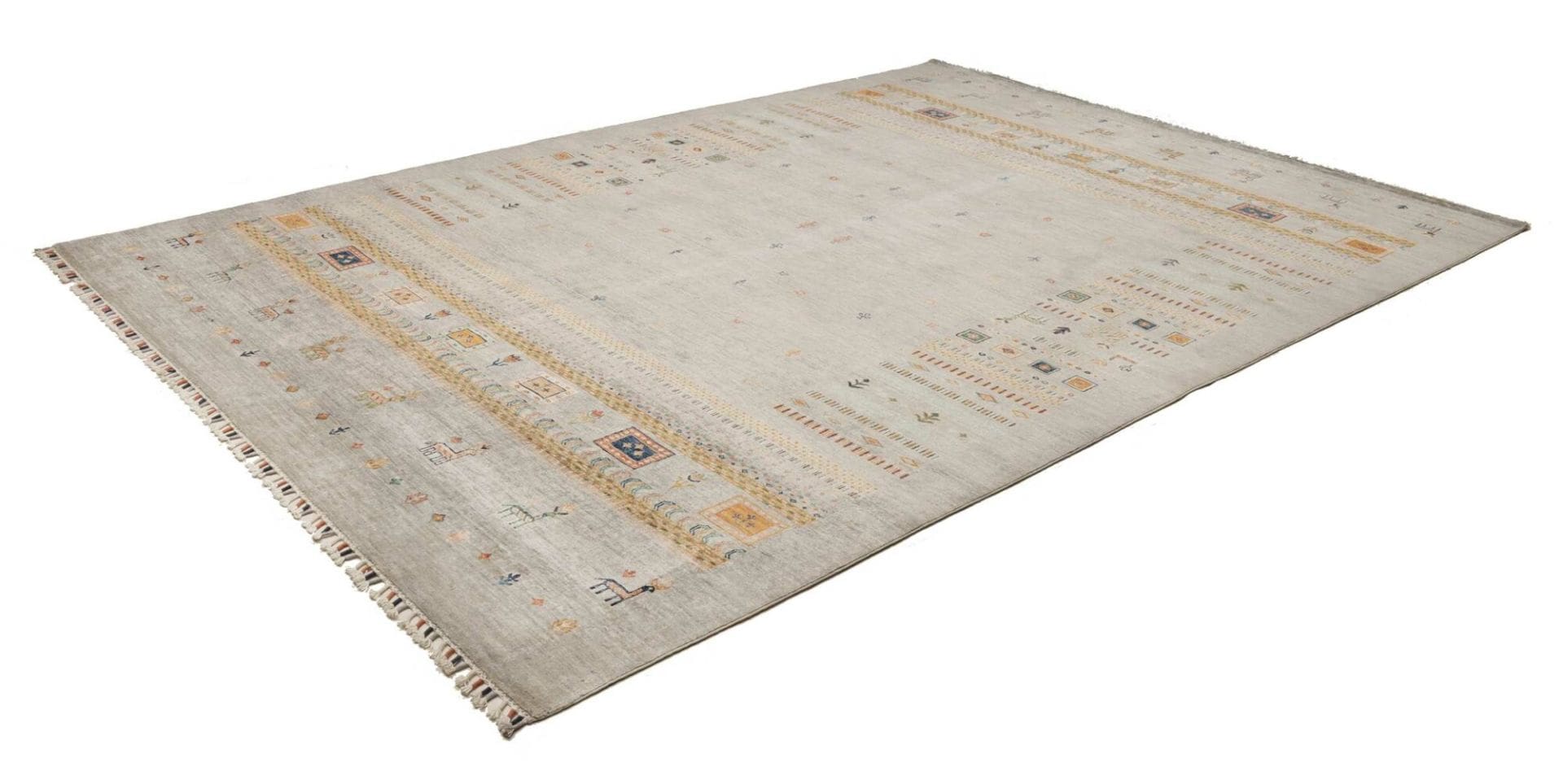 Samarkand Orientteppich 254 × 347 cm aus Wolle, handgeknüpft