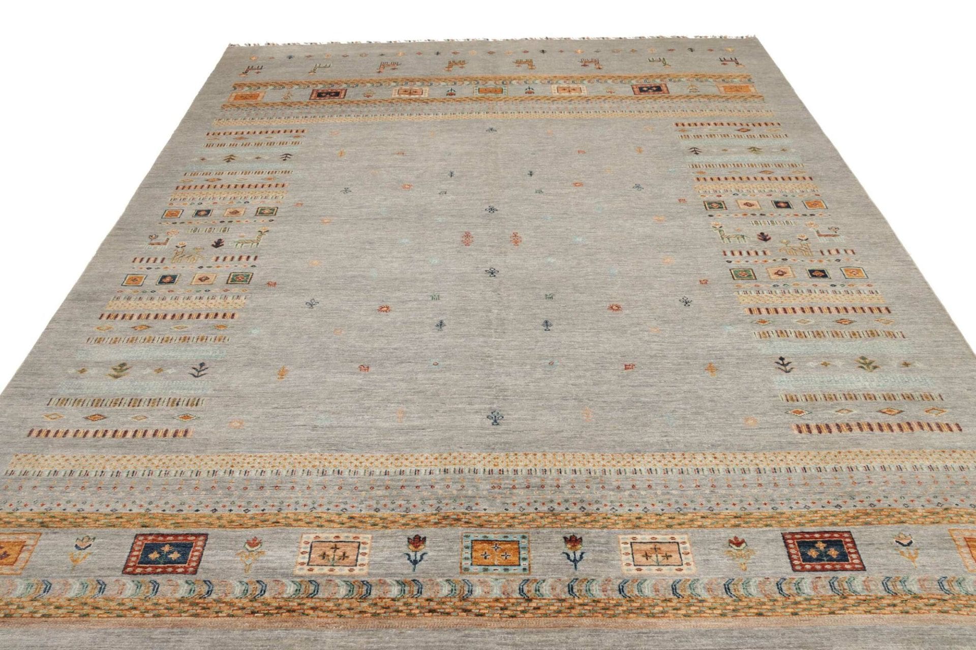 Samarkand Orientteppich 254 × 347 cm aus Wolle, handgeknüpft