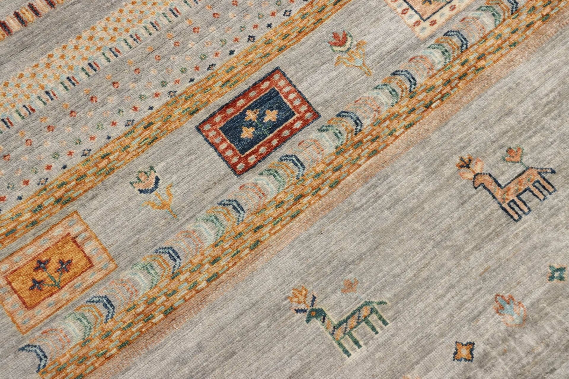 Samarkand Orientteppich 254 × 347 cm aus Wolle, handgeknüpft