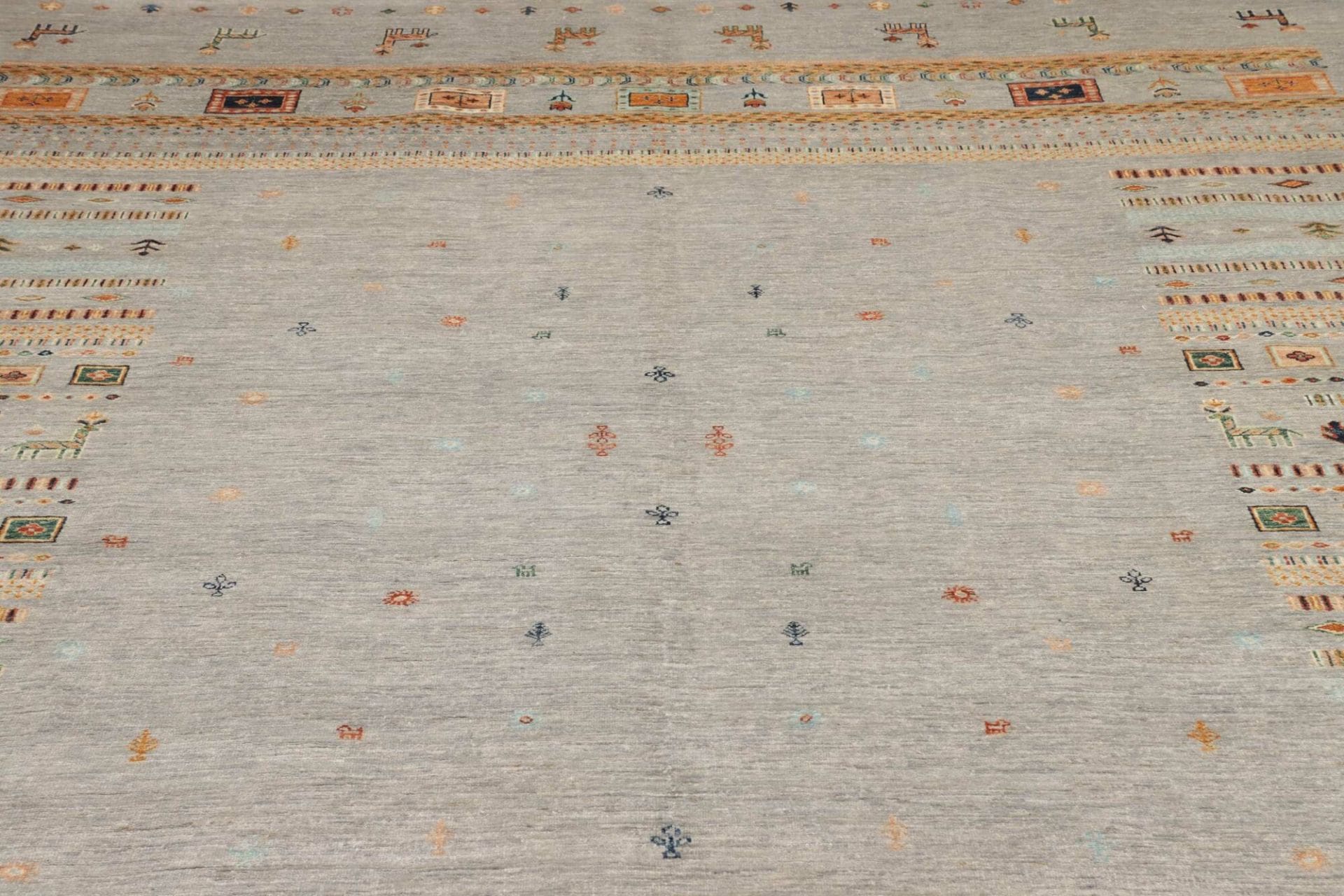 Samarkand Orientteppich 254 × 347 cm aus Wolle, handgeknüpft