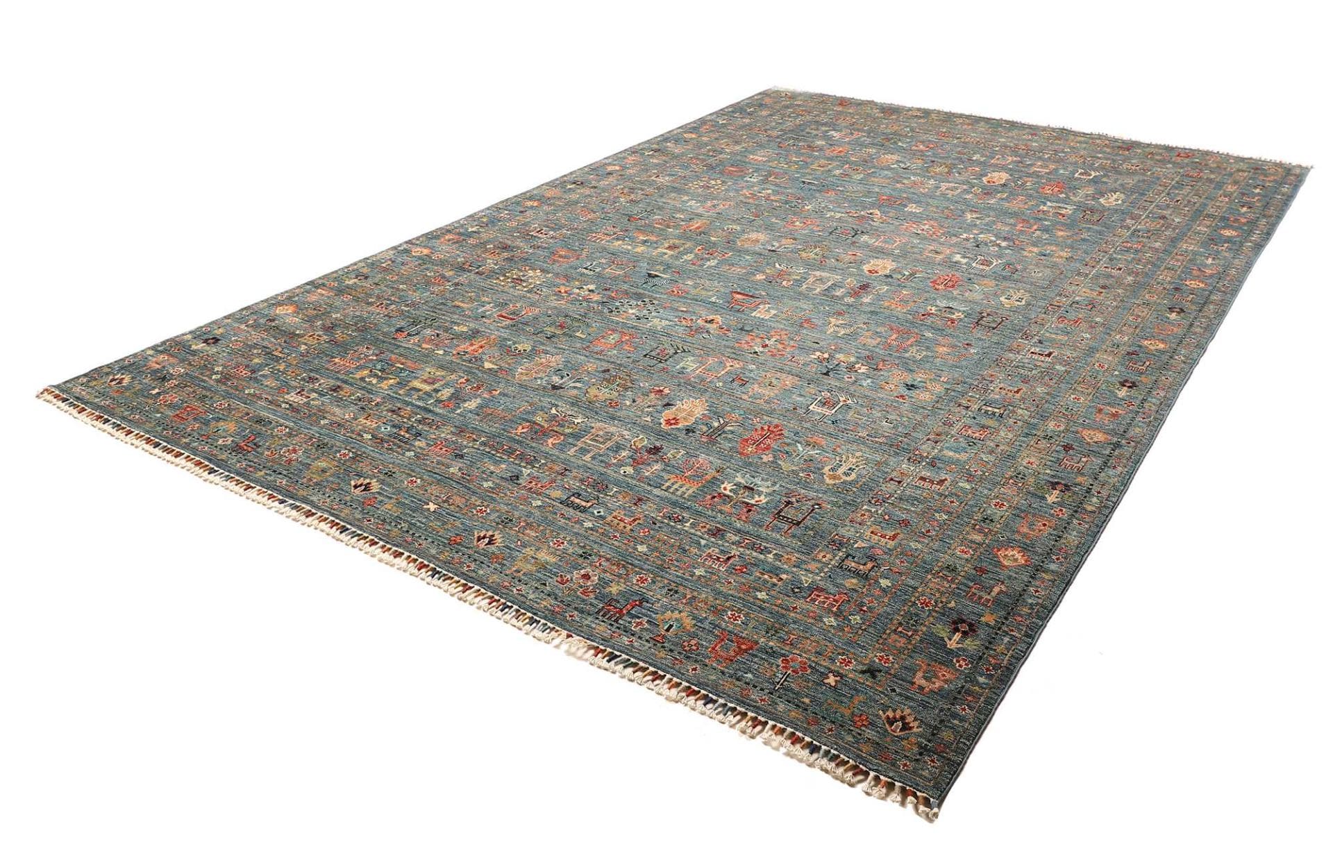 Handgeknüpfter Samarkand Orientteppich 246 × 348 cm