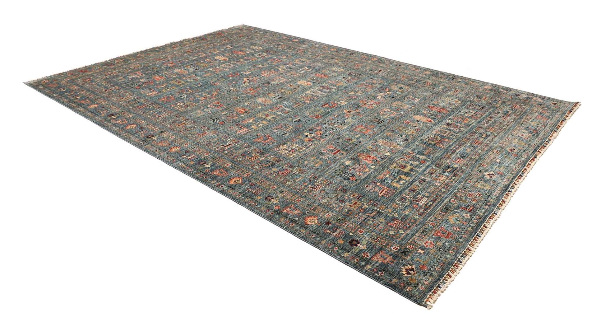 Handgeknüpfter Samarkand Orientteppich 246 × 348 cm