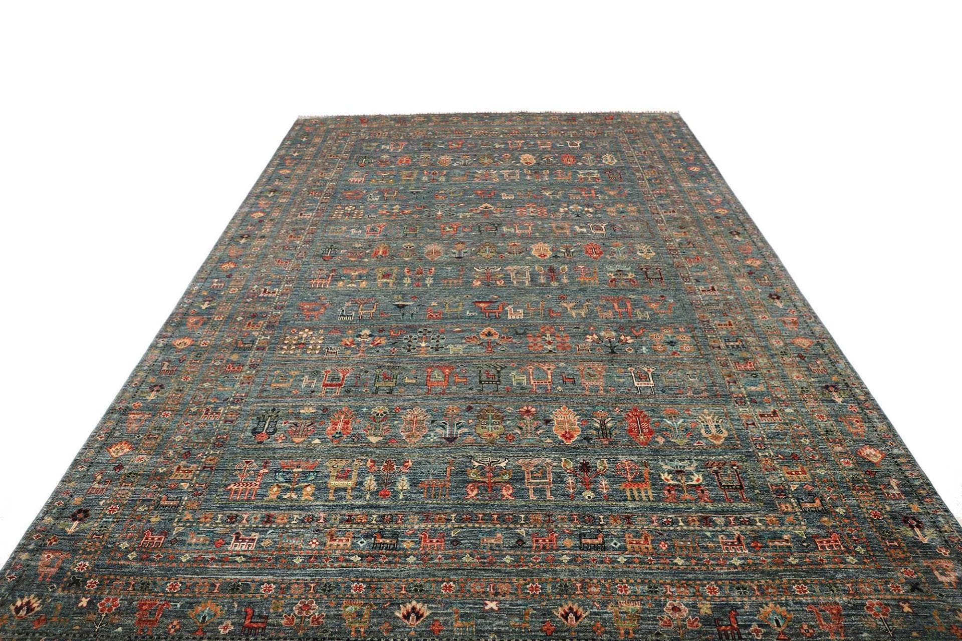 Handgeknüpfter Samarkand Orientteppich 246 × 348 cm