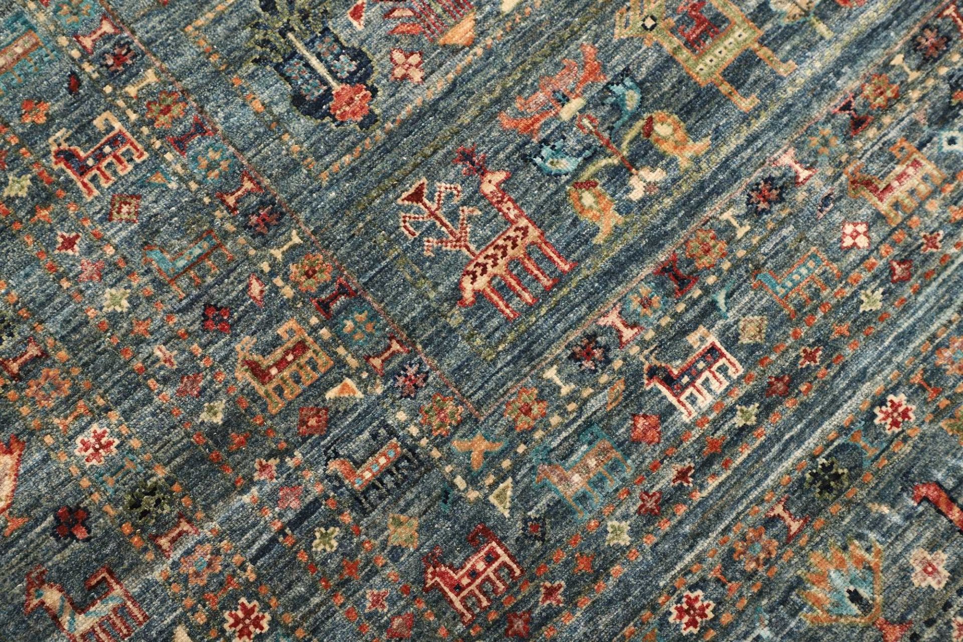 Handgeknüpfter Samarkand Orientteppich 246 × 348 cm