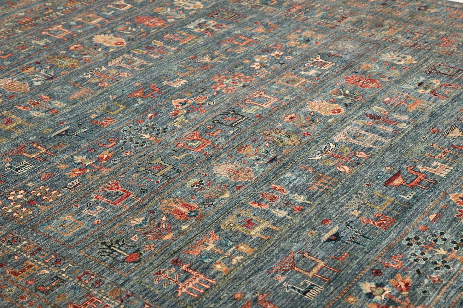 Handgeknüpfter Samarkand Orientteppich 246 × 348 cm