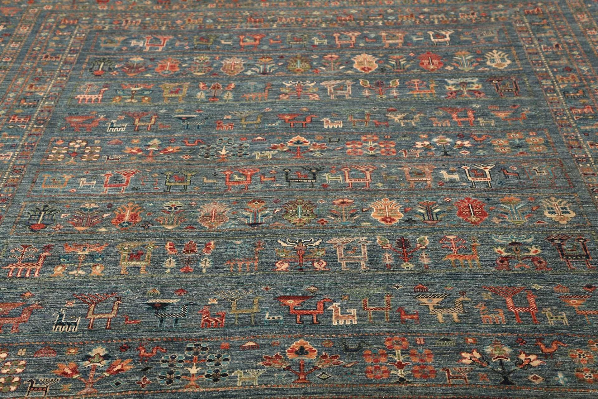 Handgeknüpfter Samarkand Orientteppich 246 × 348 cm