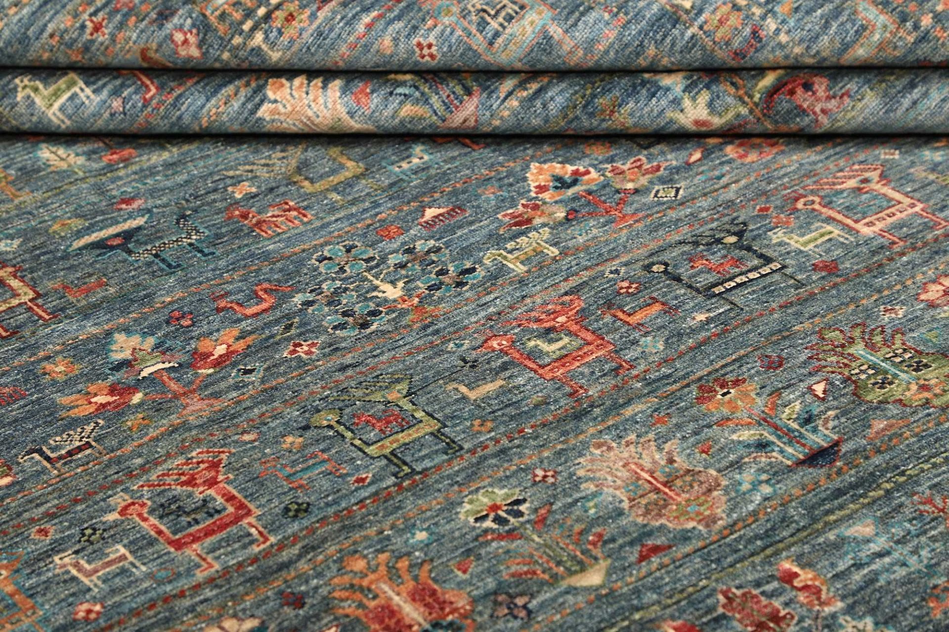 Handgeknüpfter Samarkand Orientteppich 246 × 348 cm