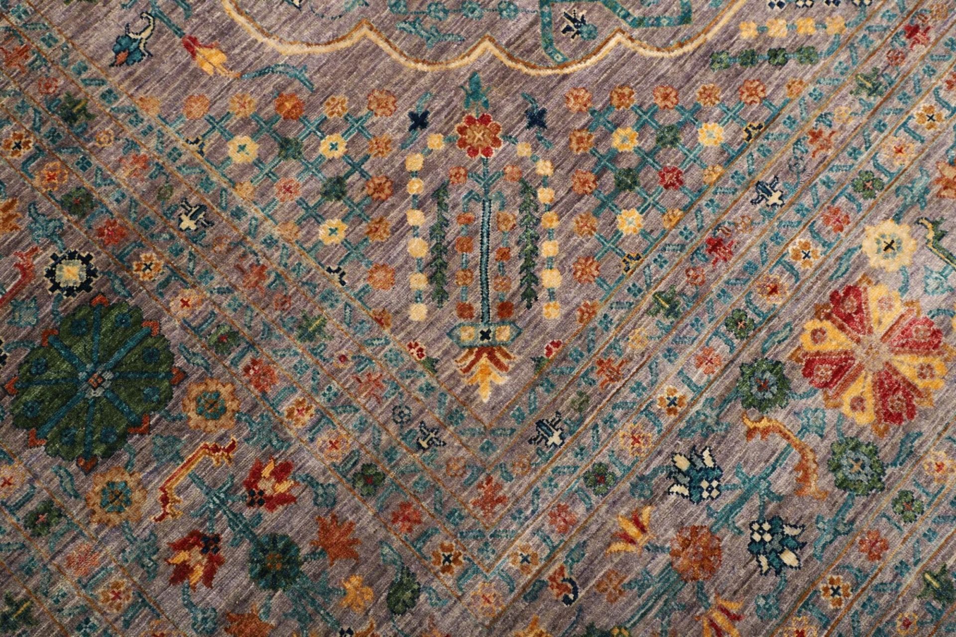 Handgeknüpfter Samarkand Orientteppich 269 × 364 cm
