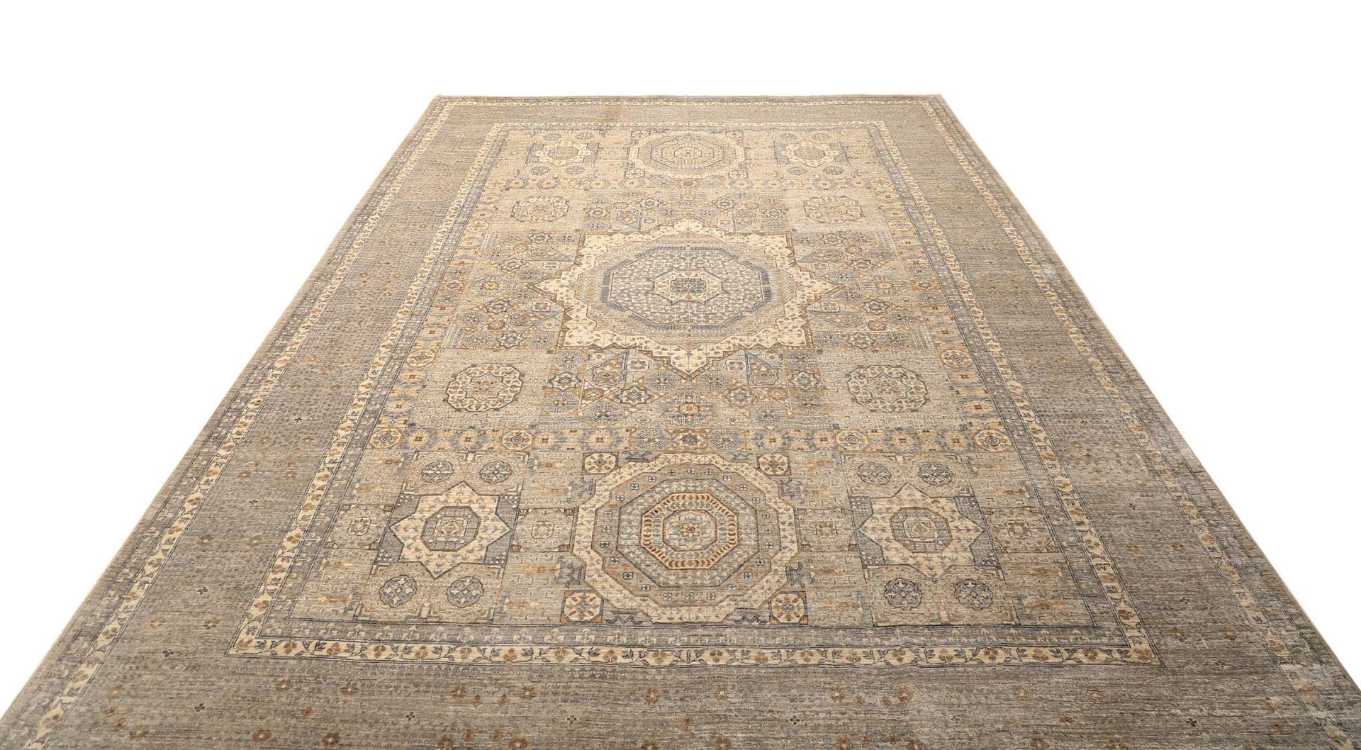 Mamluk Orientteppich 245 × 345 cm aus Wolle, handgeknüpft