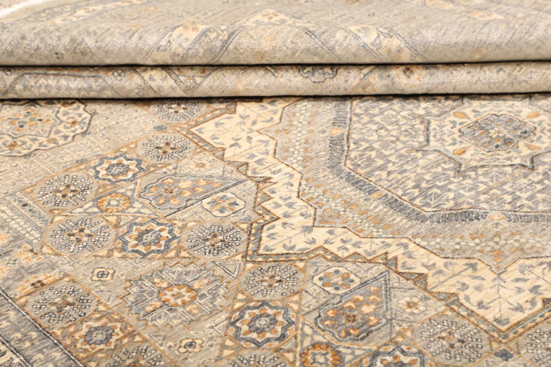 Mamluk Orientteppich 245 × 345 cm aus Wolle, handgeknüpft