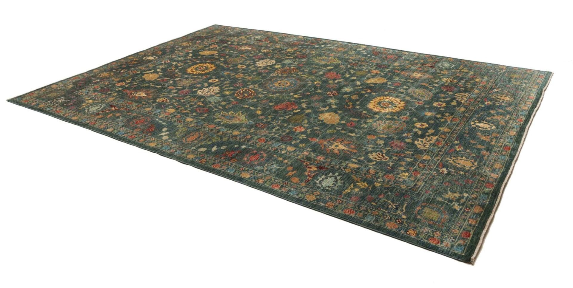 Handgeknüpfter Samarkand Orientteppich, 265 × 360 cm, Wolle
