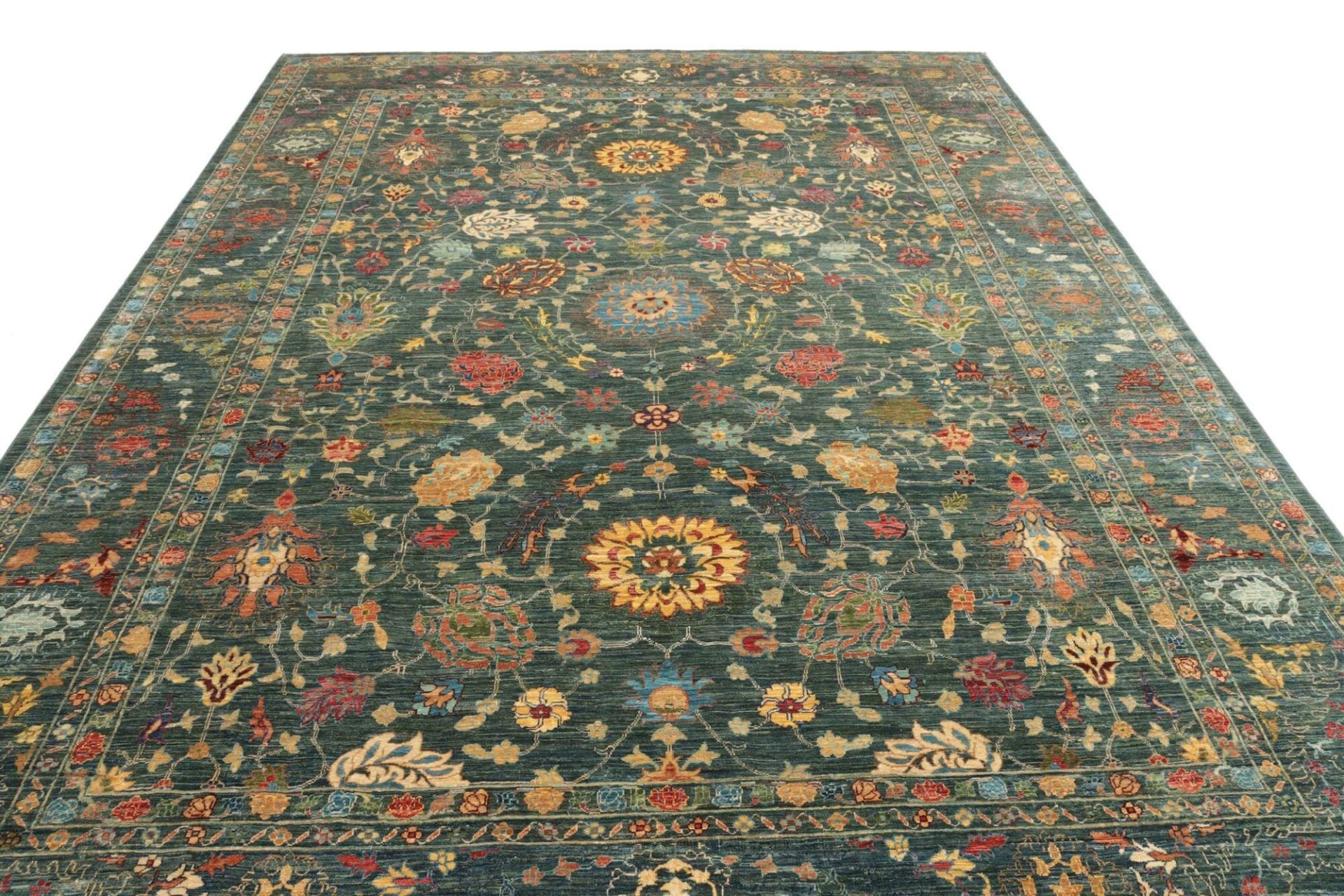 Handgeknüpfter Samarkand Orientteppich, 265 × 360 cm, Wolle