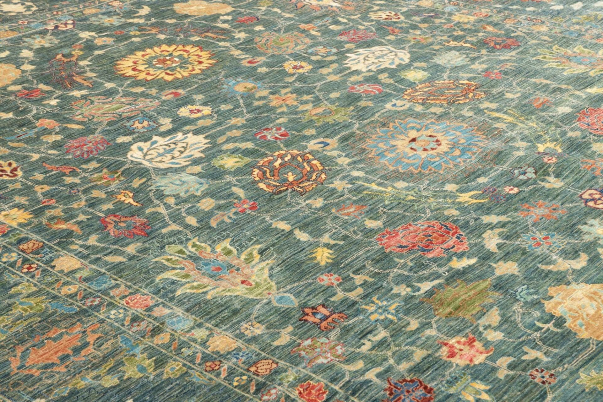 Handgeknüpfter Samarkand Orientteppich, 265 × 360 cm, Wolle