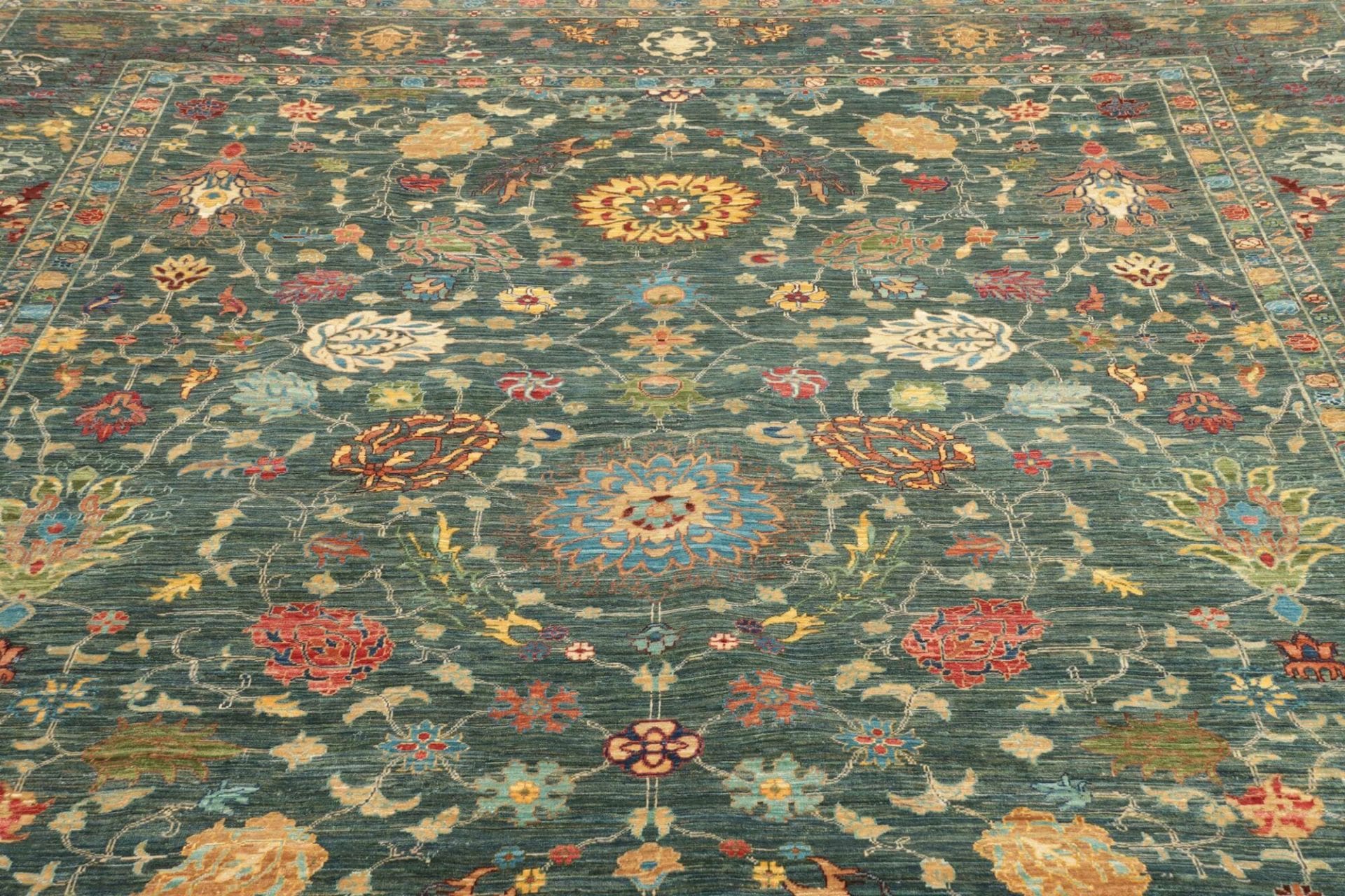 Handgeknüpfter Samarkand Orientteppich, 265 × 360 cm, Wolle