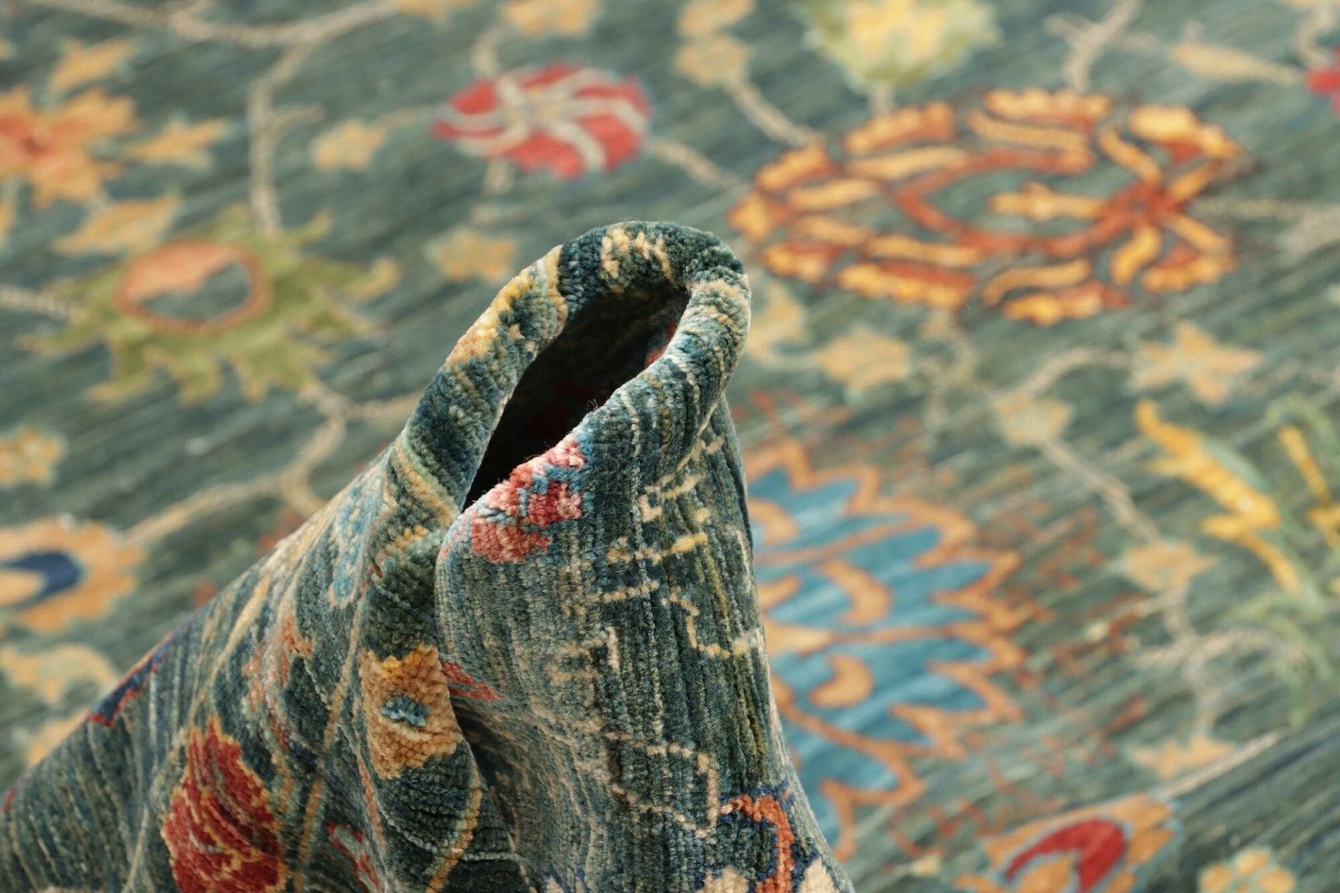 Handgeknüpfter Samarkand Orientteppich, 265 × 360 cm, Wolle
