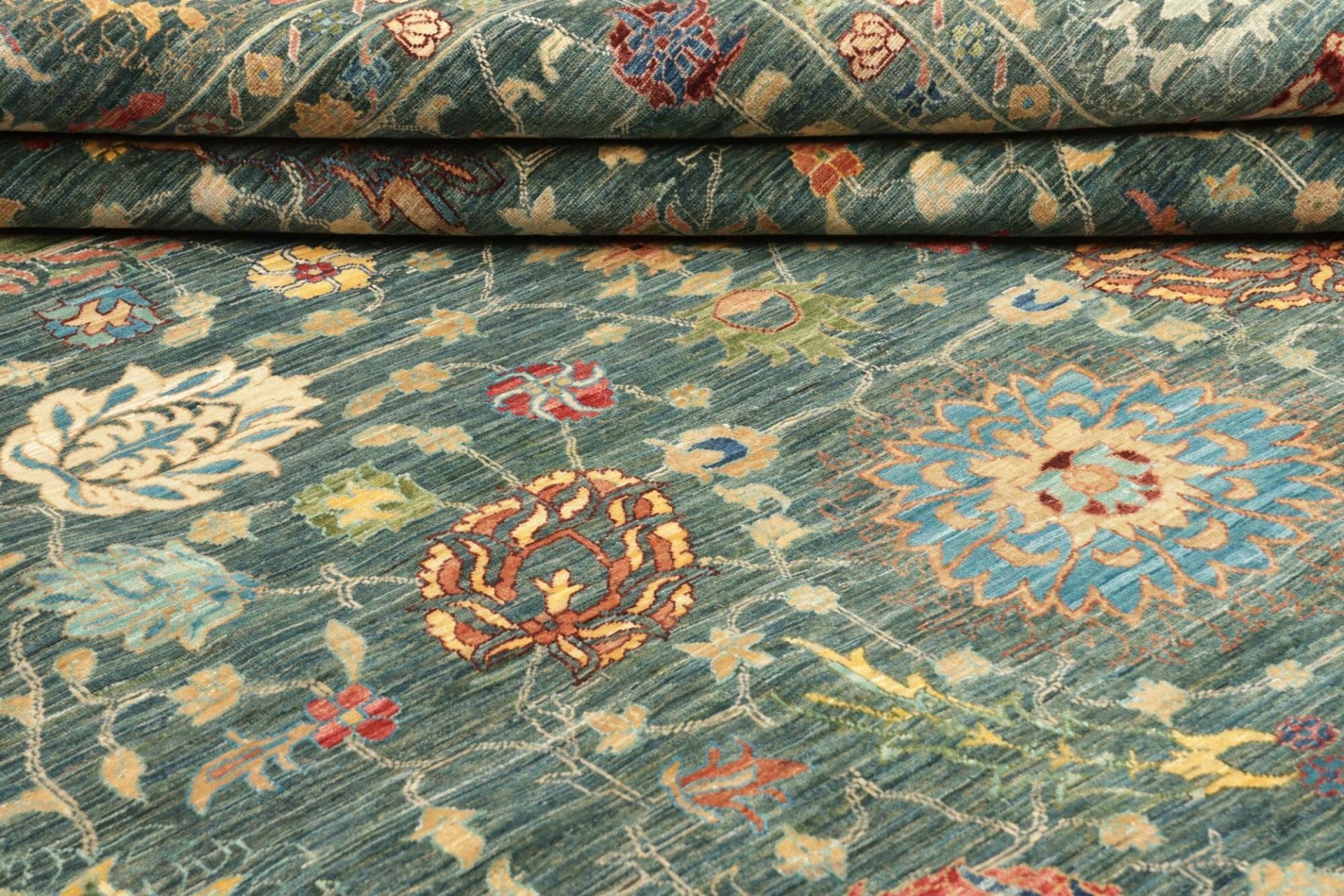 Handgeknüpfter Samarkand Orientteppich, 265 × 360 cm, Wolle