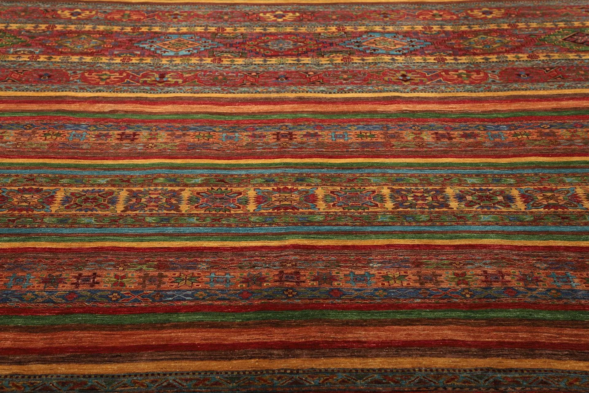 Handgeknüpfter Samarkand Orientteppich, 272 × 353 cm, Wolle