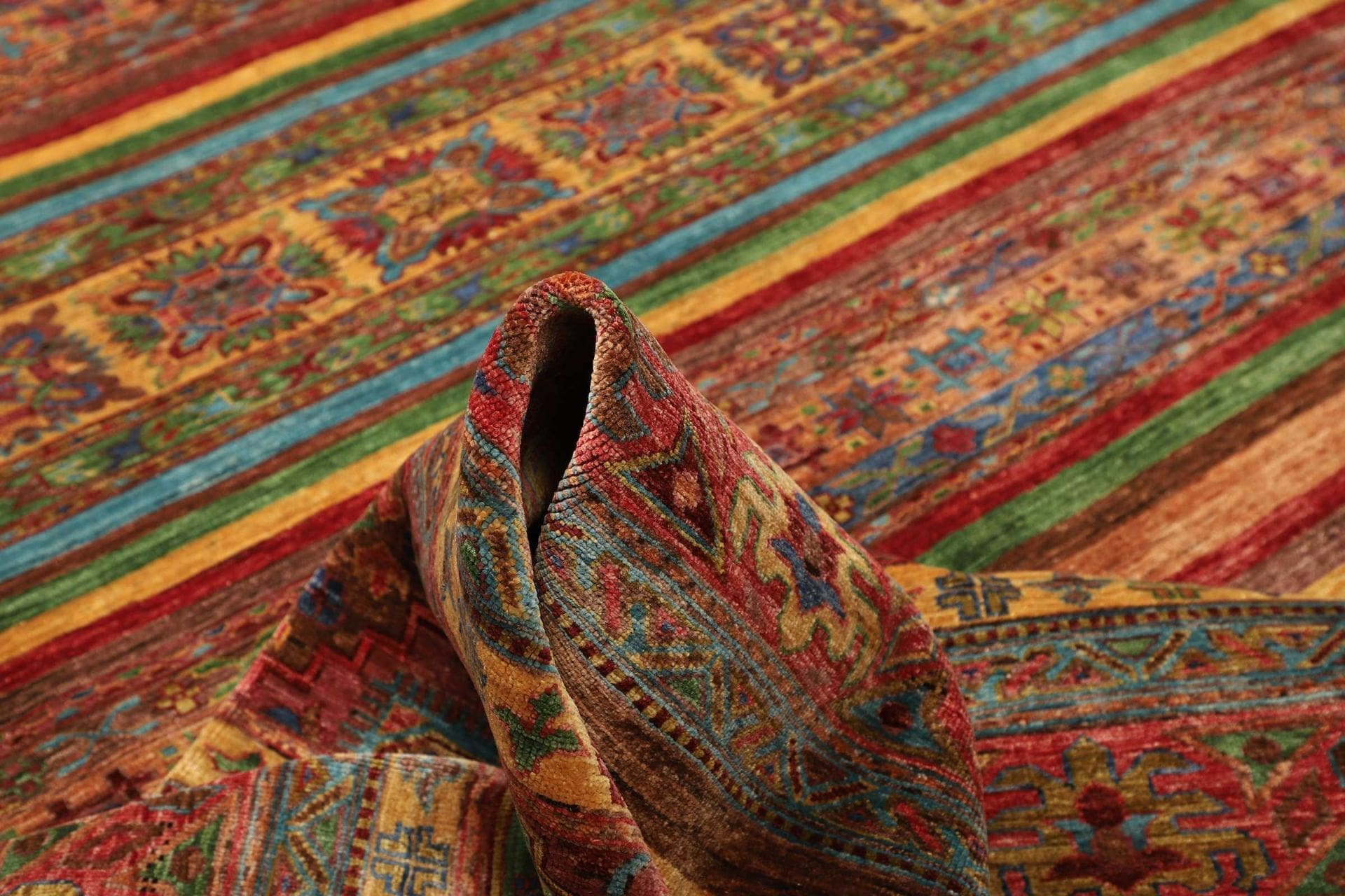 Handgeknüpfter Samarkand Orientteppich, 272 × 353 cm, Wolle